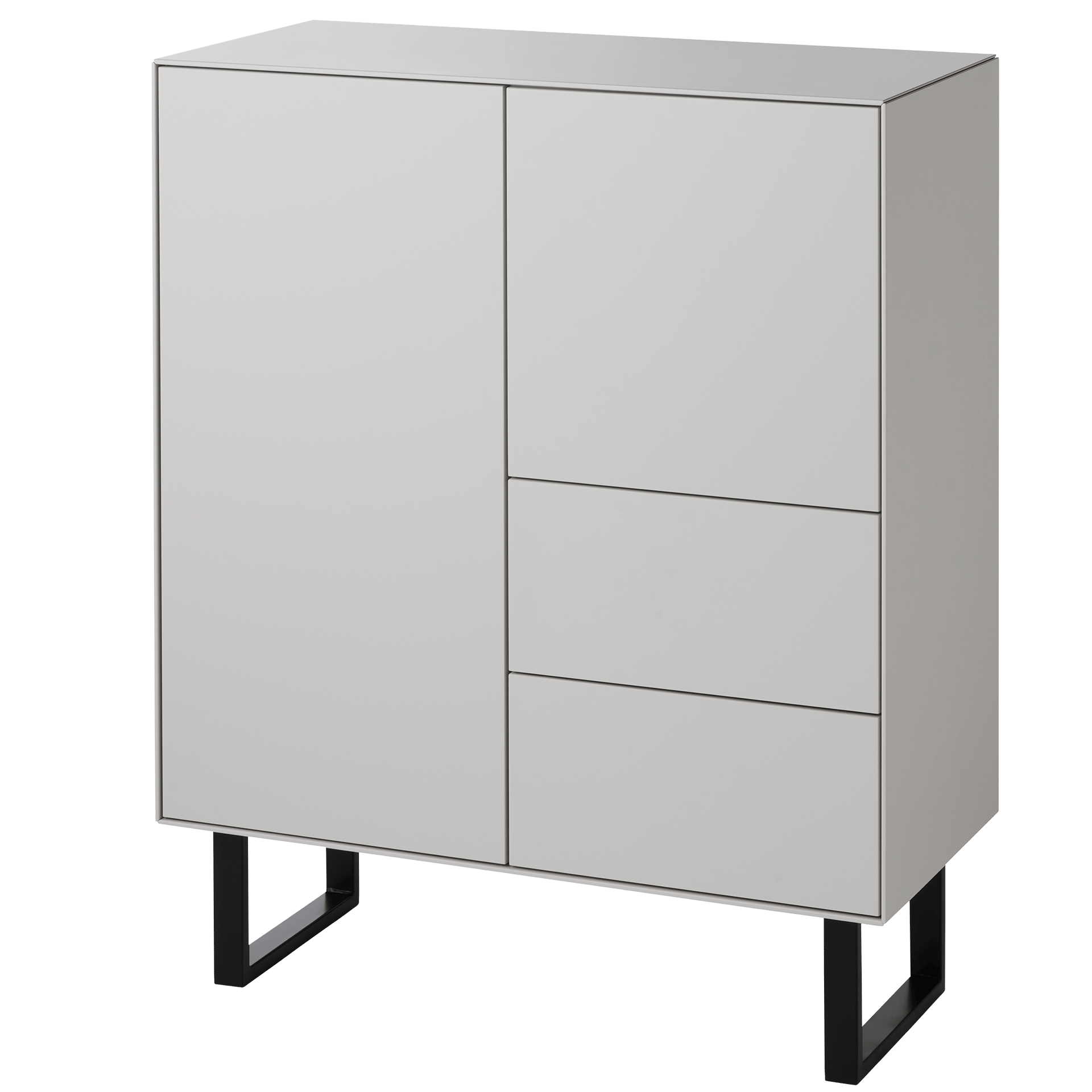 Raumfreunde Highboard Edge Grau