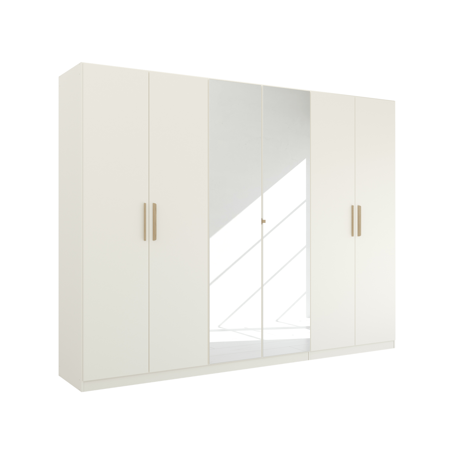 Drehtürenschrank Skandi 6-türig Weiß 54*271*210 Drehtürenschrank Skandi 6-türig Weiß 54*271*210