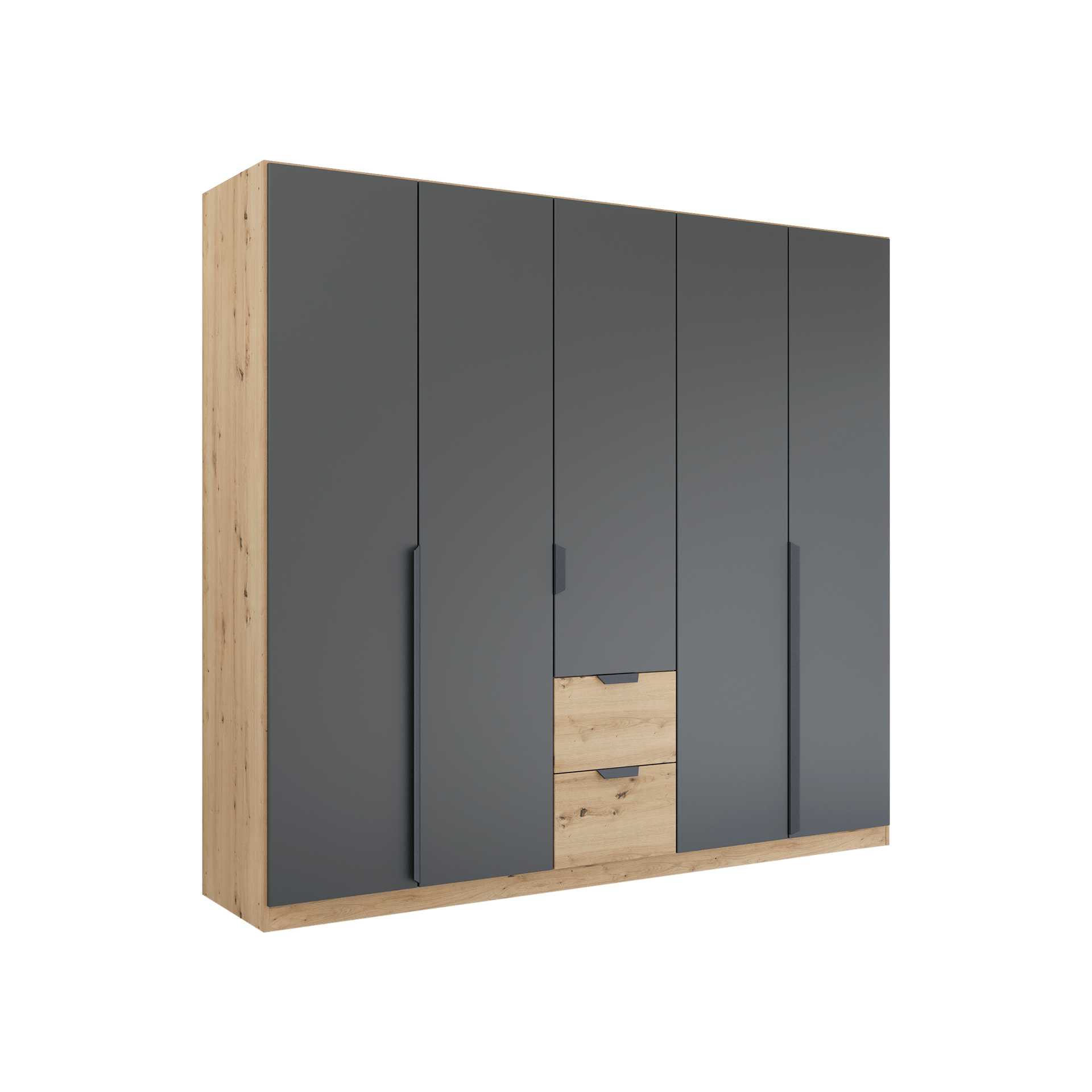 Drehtürenschrank Wildwest 5-türig Grau 54*226*210 Drehtürenschrank Wildwest 5-türig Grau 54*226*210