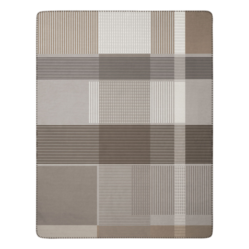 Biederlack Decke Maze stone Braun 150x200cm Biederlack Decke Maze stone Braun 150x200cm