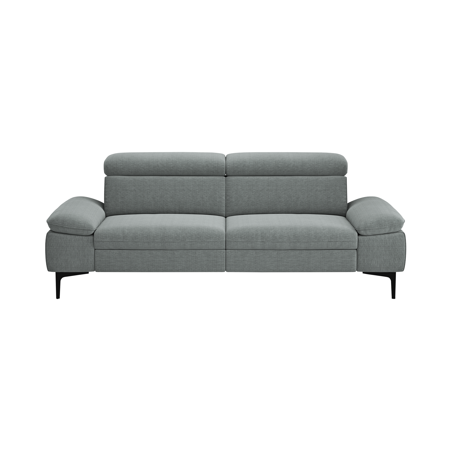 Global wohnen Sofa 3-Sitzer Felipa Plumb Rücken echt, Kopfteilverstellung Global wohnen Sofa 3-Sitzer Felipa Plumb Rücken echt, Kopfteilverstellung