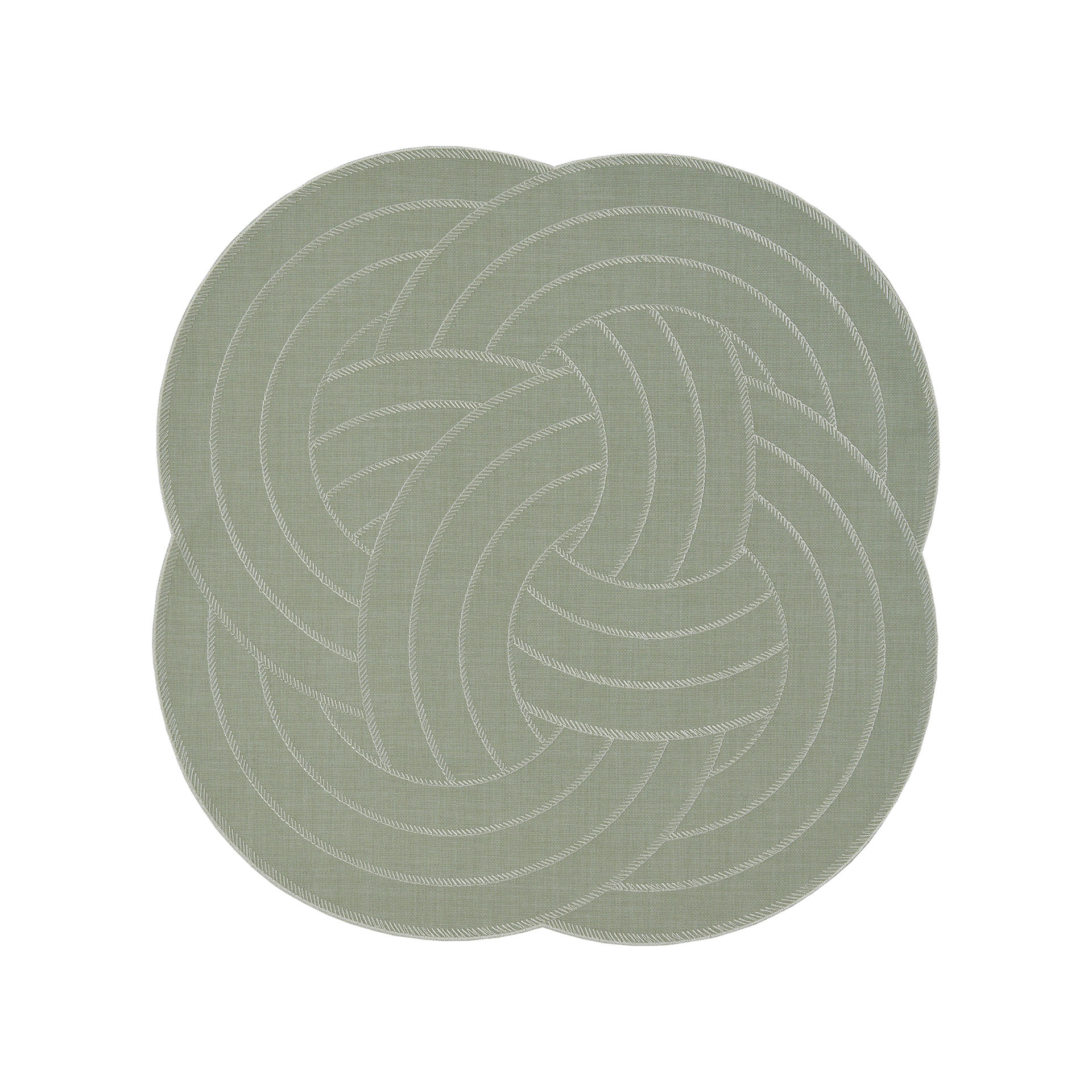 Tischdecke Liaison Fog Green 36x36
