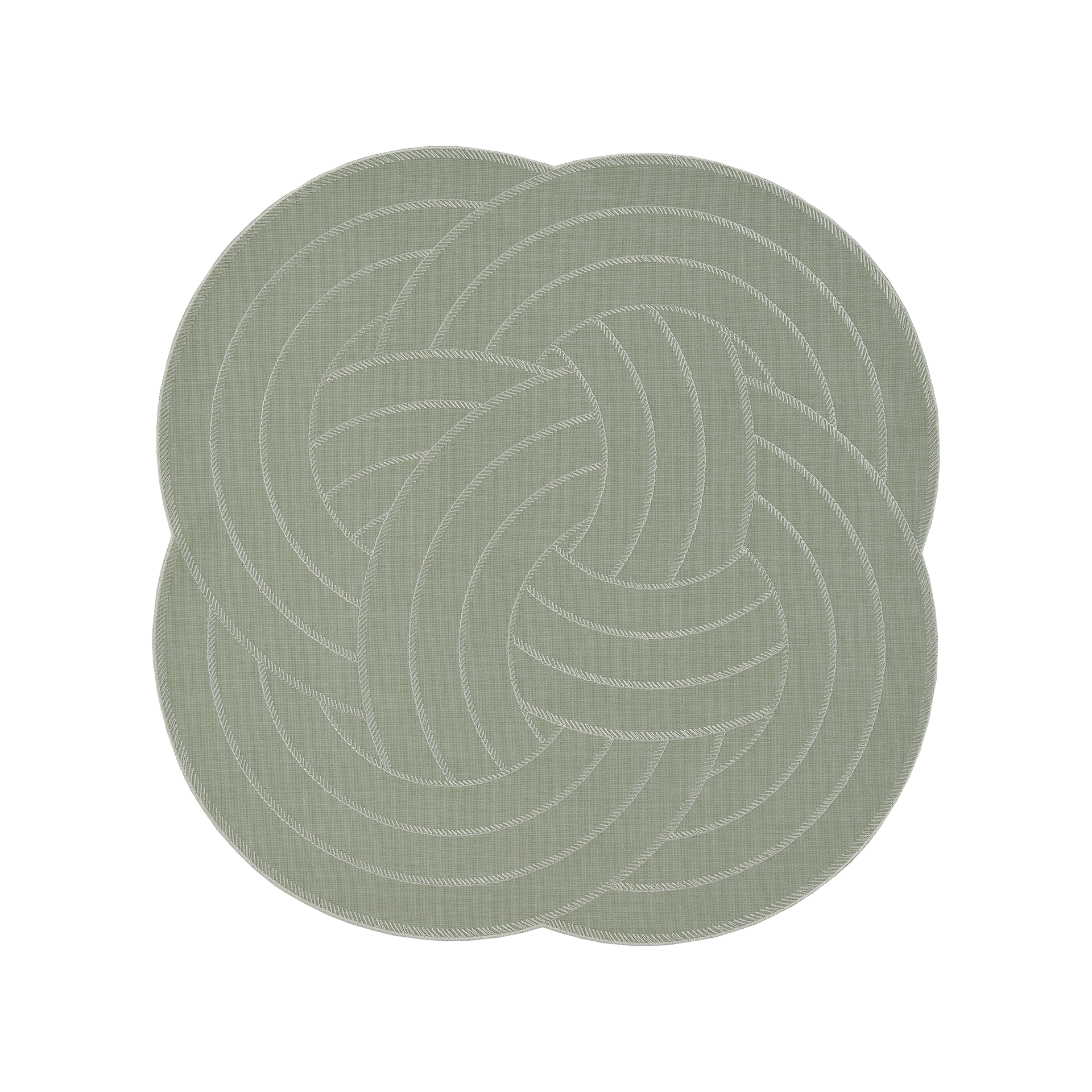 Tischdecke Liaison Fog Green 36x36