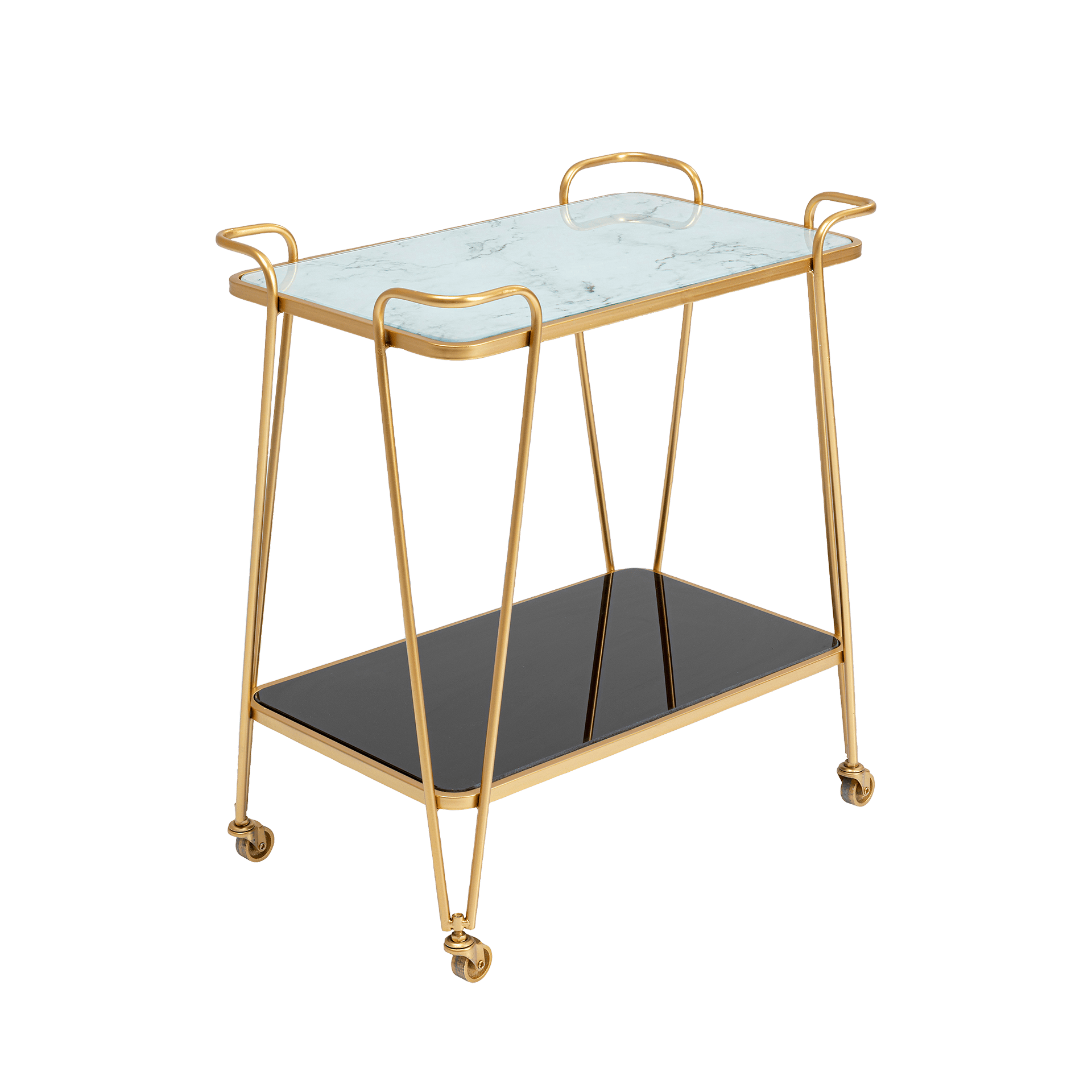 Kare Servierwagen West Coast Gold