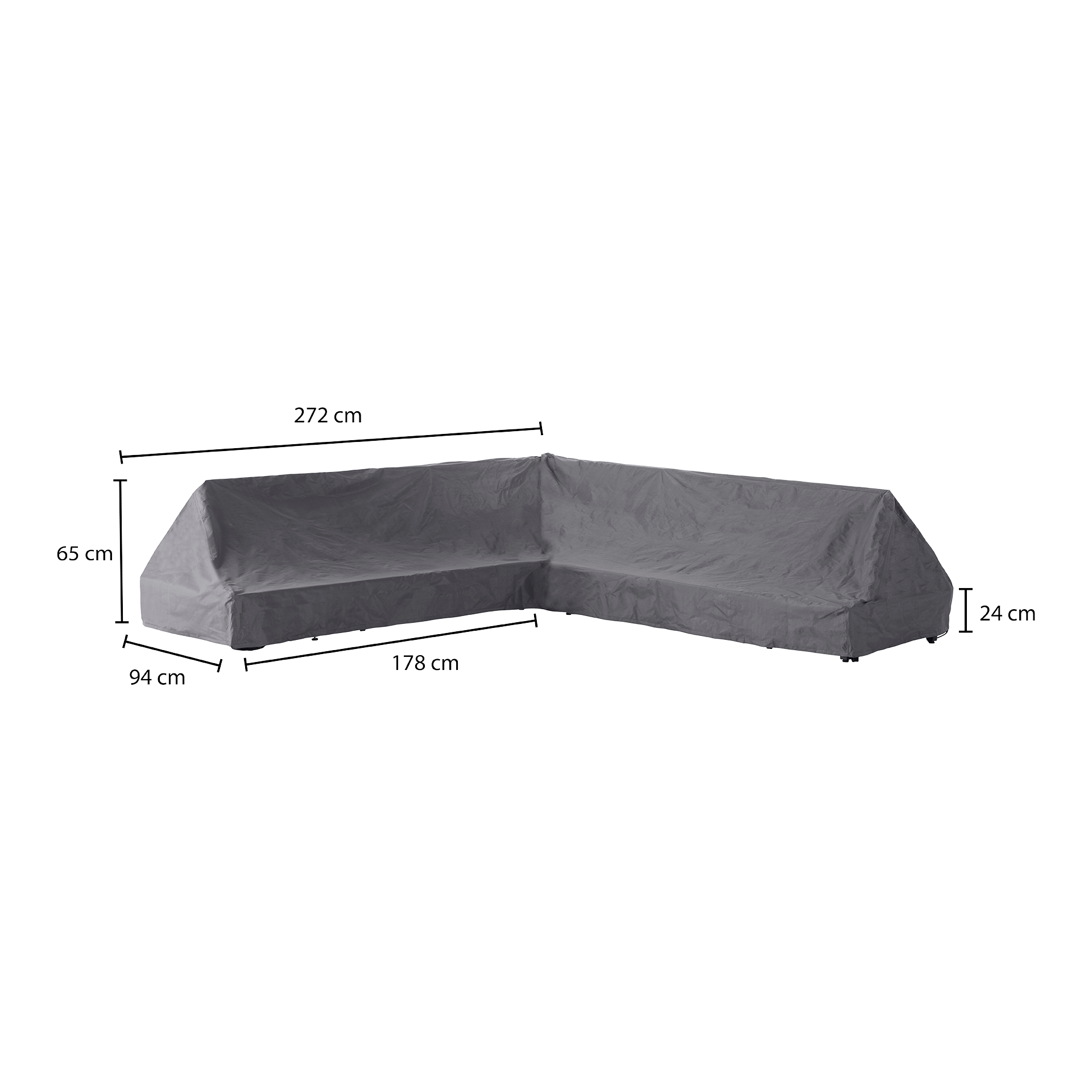 Premium Schutzhülle für Lounge-Set L-Form 272*94*65