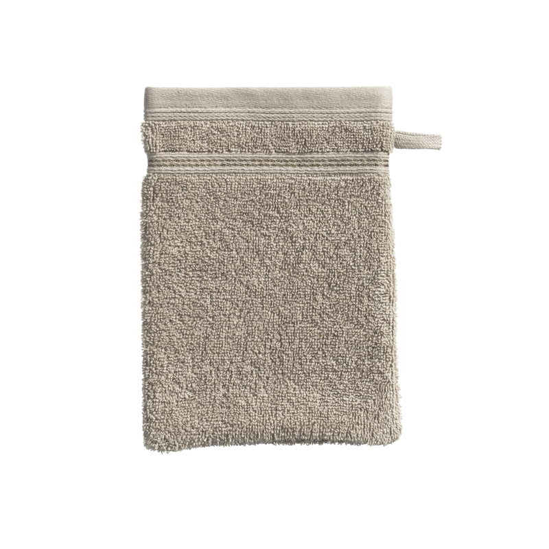 Casea Waschhandschuh Casea Alicante Taupe 15x21cm