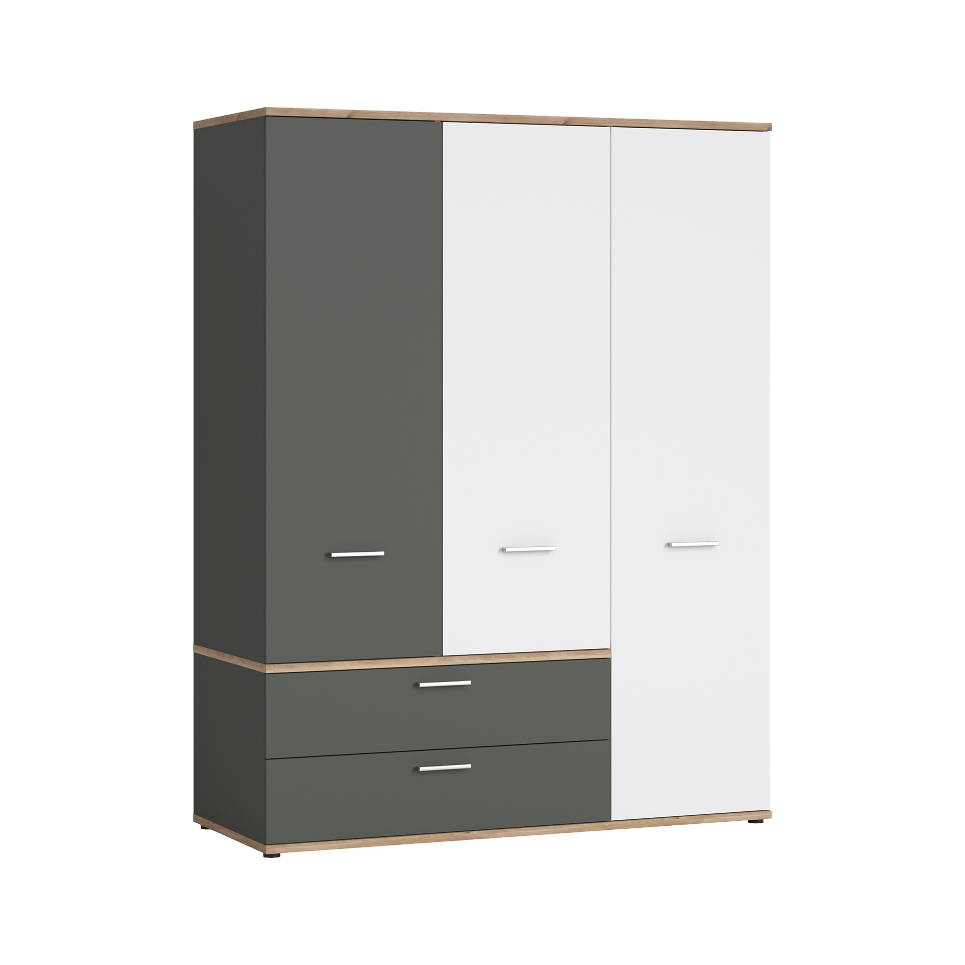 Drehtürenschrank Trento Grau Drehtürenschrank Trento Grau