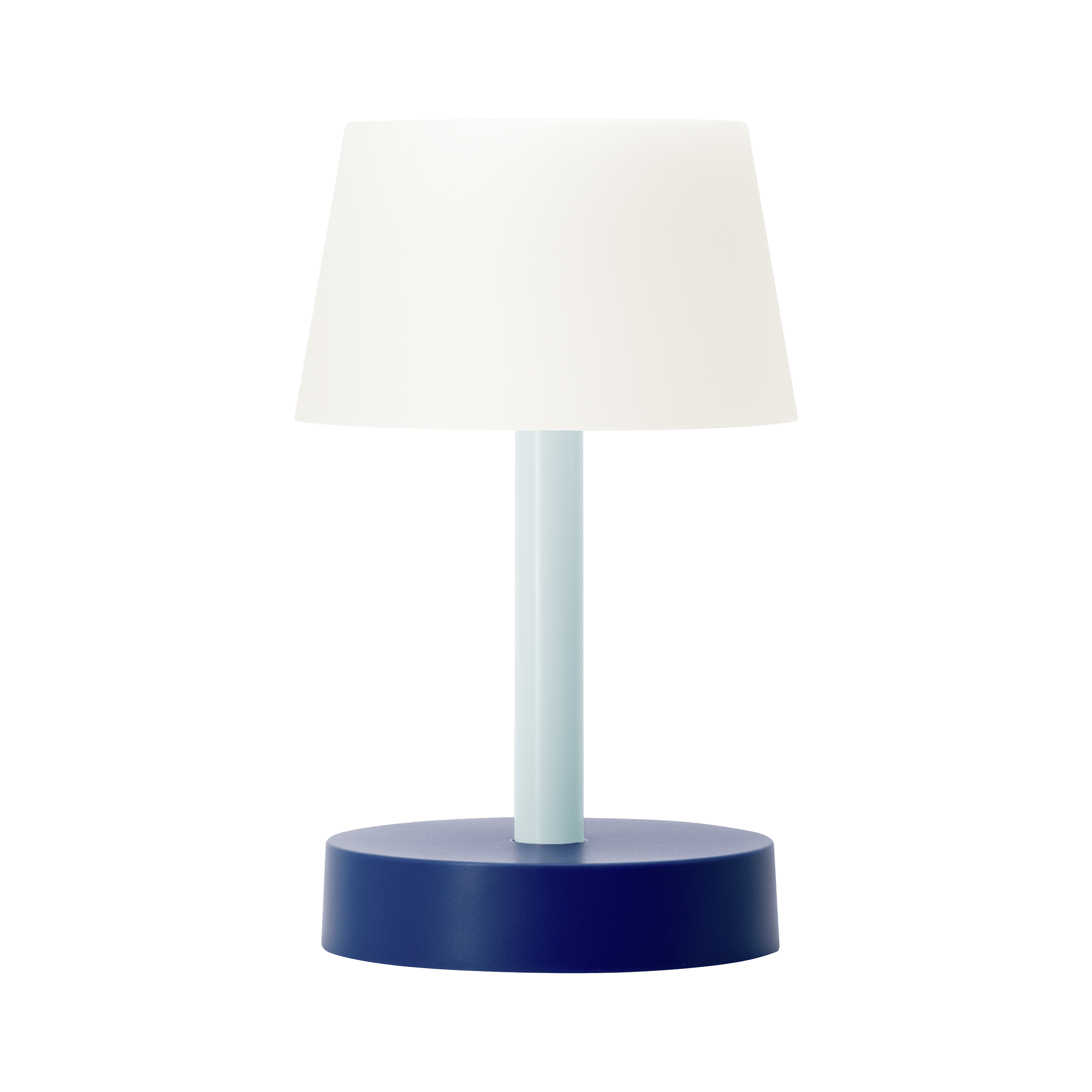 Tischleuchte Fritz Blau-Weiß