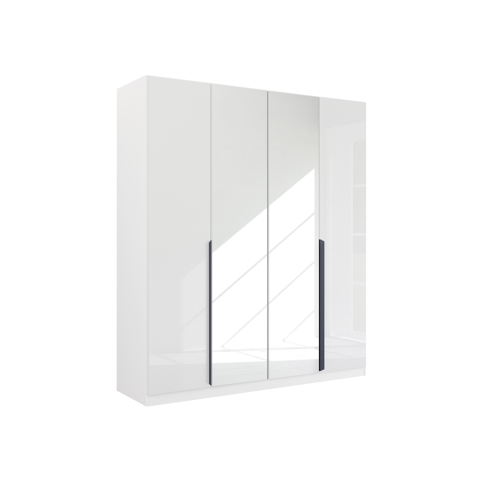 Drehtürenschrank Mood 4-türig Grau 54*181*210 Drehtürenschrank Mood 4-türig Grau 54*181*210
