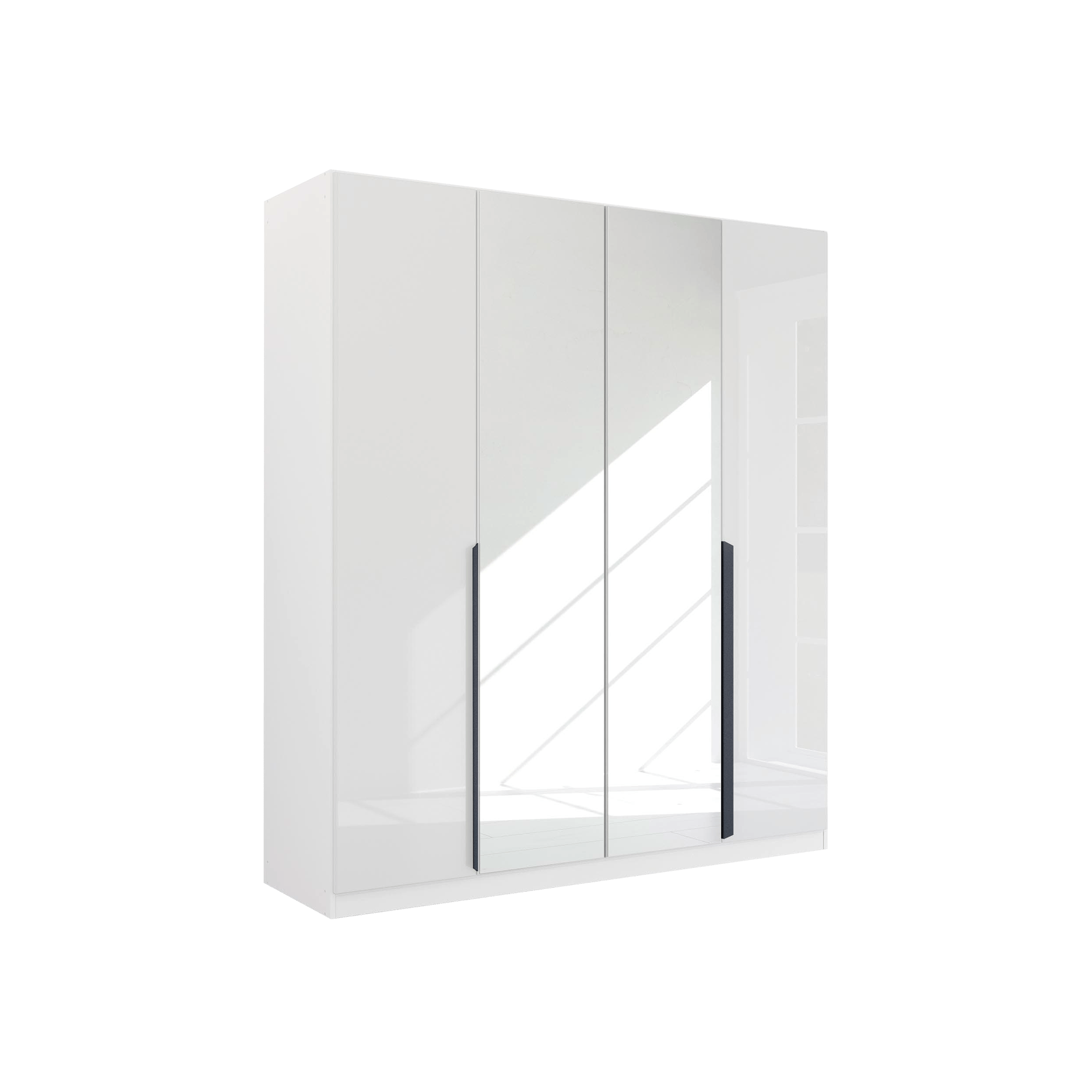Drehtürenschrank Mood 4-türig Grau 54*181*210