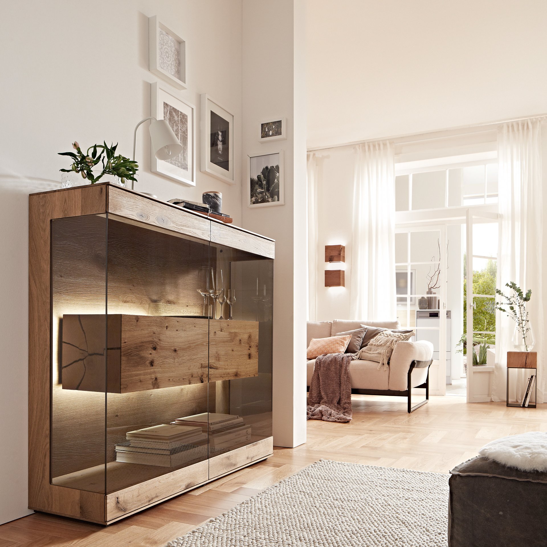 Hartmann Highboard Caya Kerneiche Umato massiv gebürstet Hartmann Highboard Caya Kerneiche Umato massiv gebürstet
