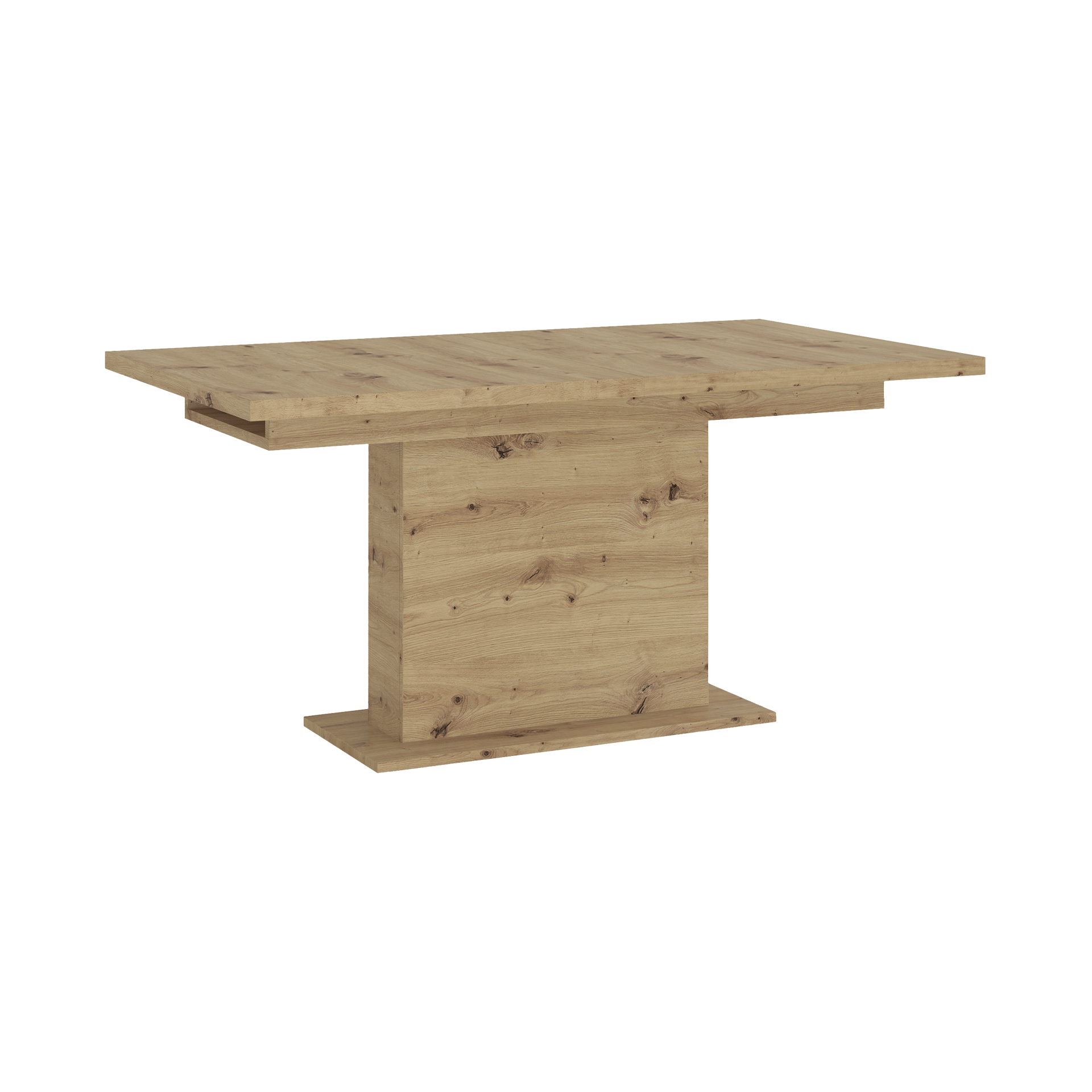 Novofurn Esstisch mit Auszug Lucienne Eichefarben 90*160*76.3