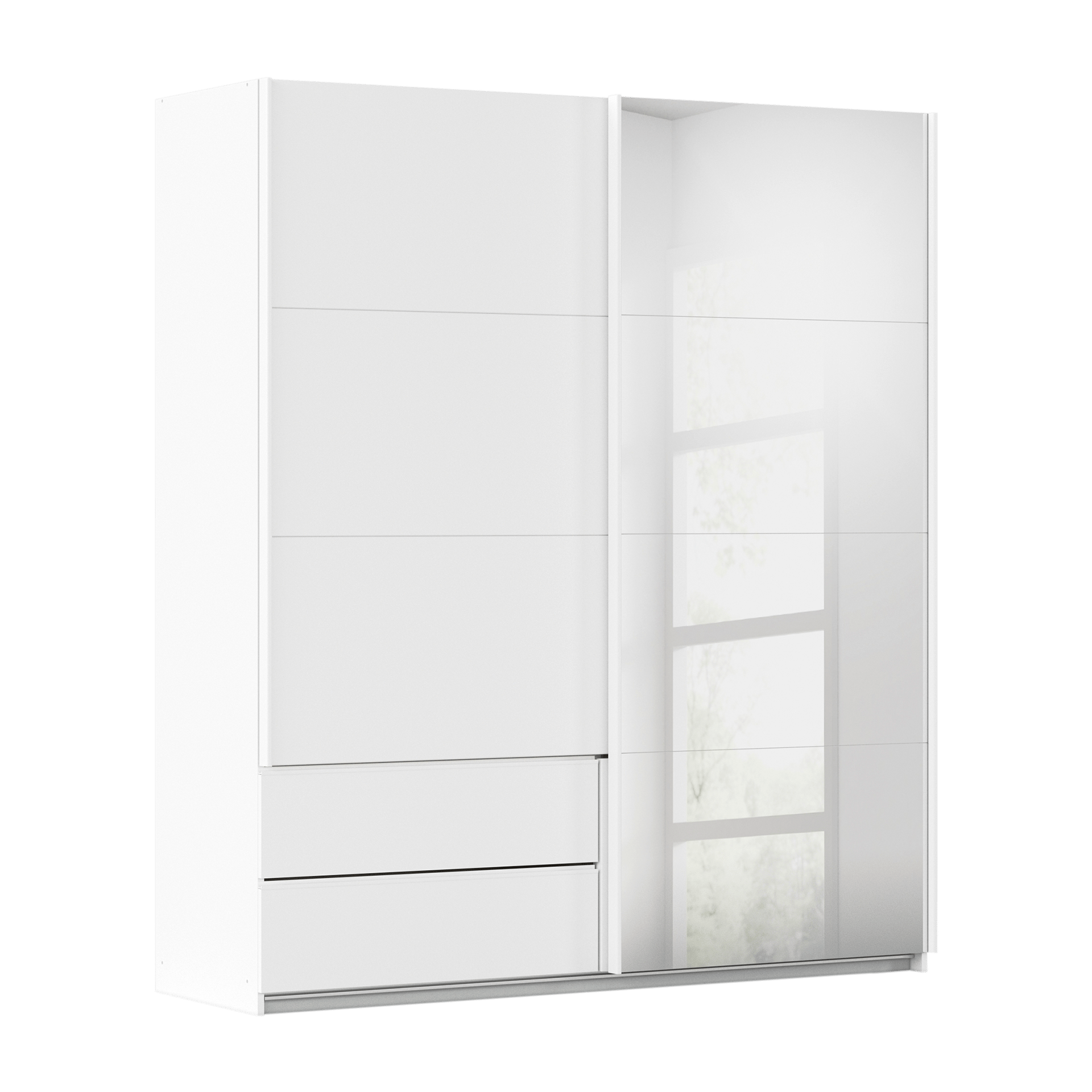 Schwebetürenschrank Elsa Weiß 62*181*210