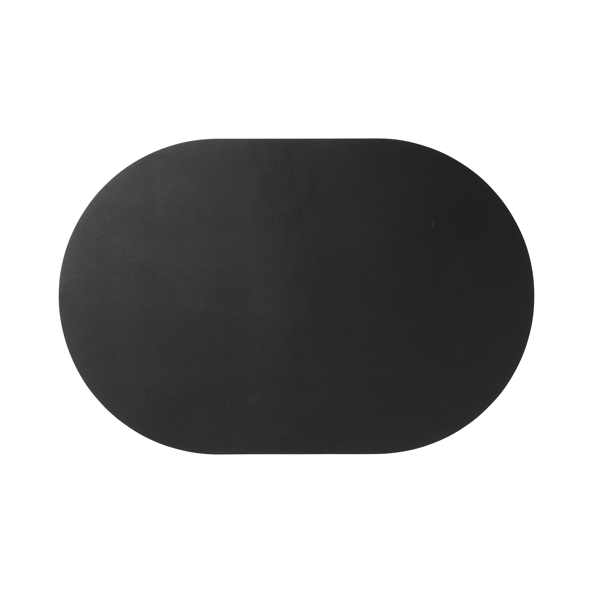 Tischset Leather optic Schwarz matt