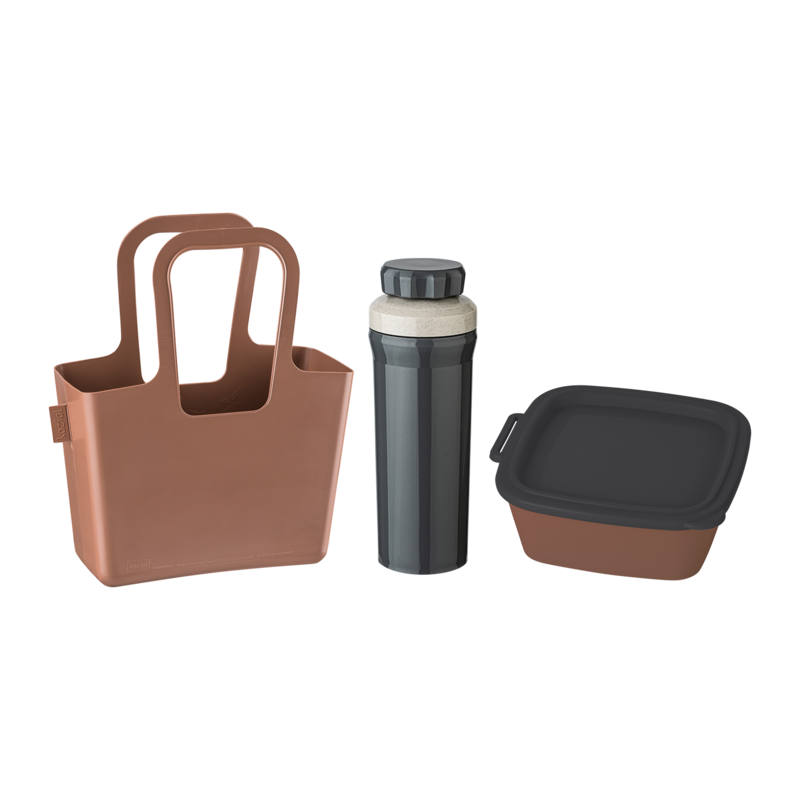 Geschirr-Set To Go Mocha Mousse-Ash Grey