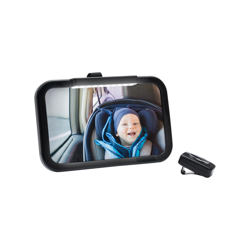 Auto-Sicherheitsspiegel LED schwarz
