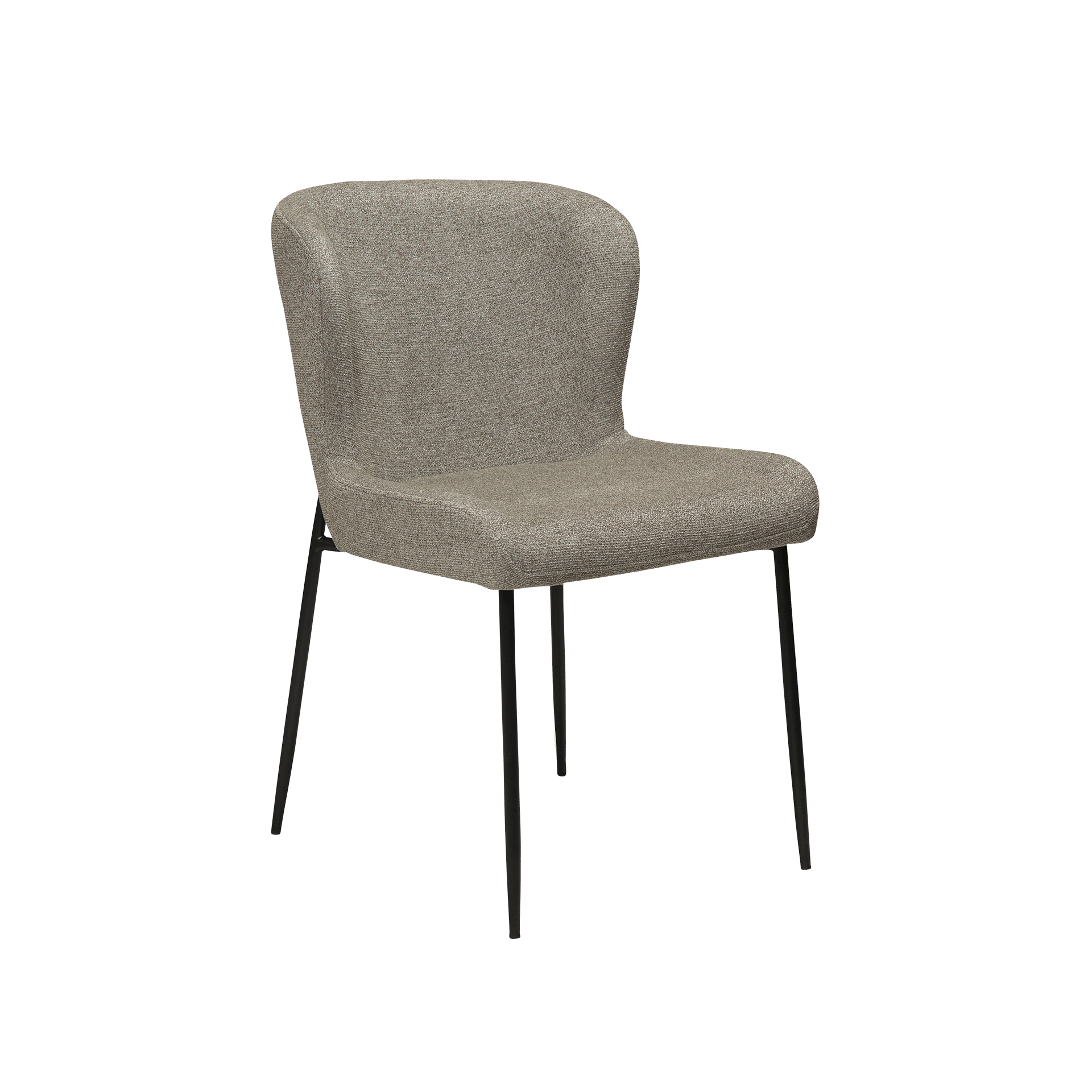 Stuhl Glam Bezug Pebble Earth, Gestell Schwarz Stuhl Glam Bezug Pebble Earth, Gestell Schwarz