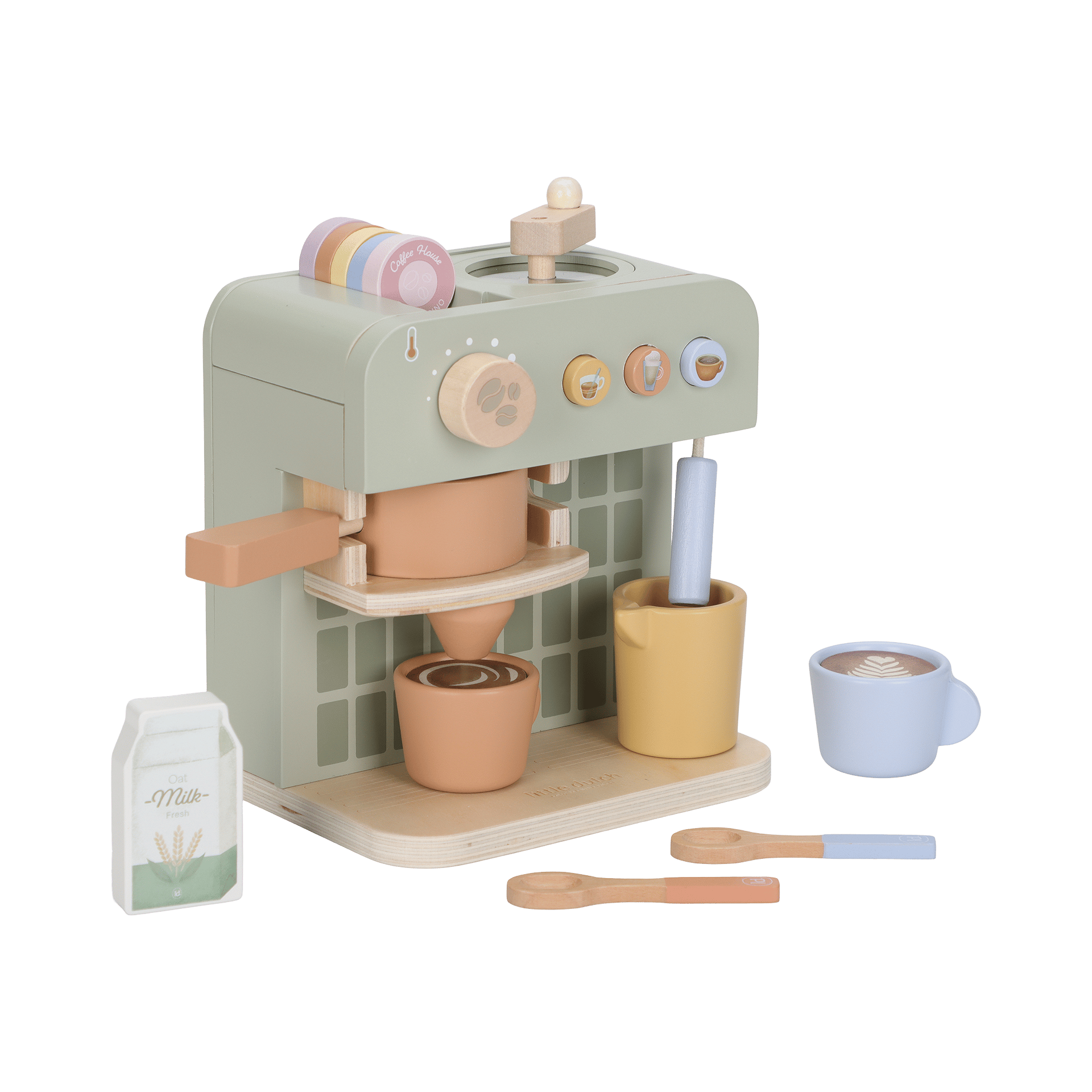 Holzspielzeug Kaffeemaschine FSC Mehrfarbig