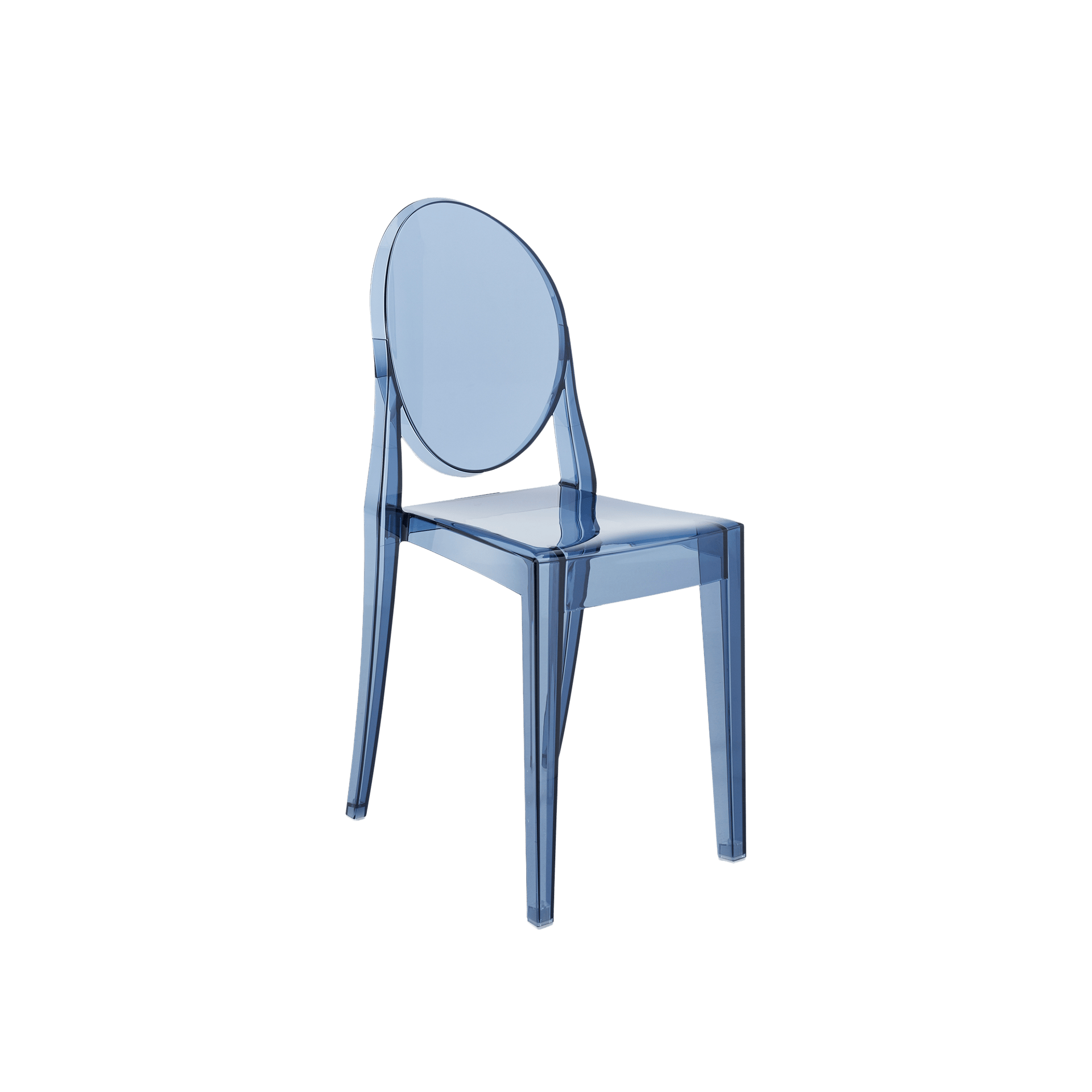 Kartell® Stuhl Victoria Ghost Blau