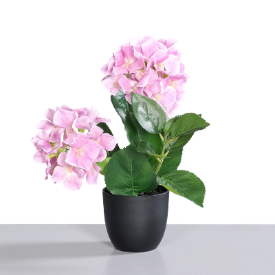 Kunstblume Hortensie Pink