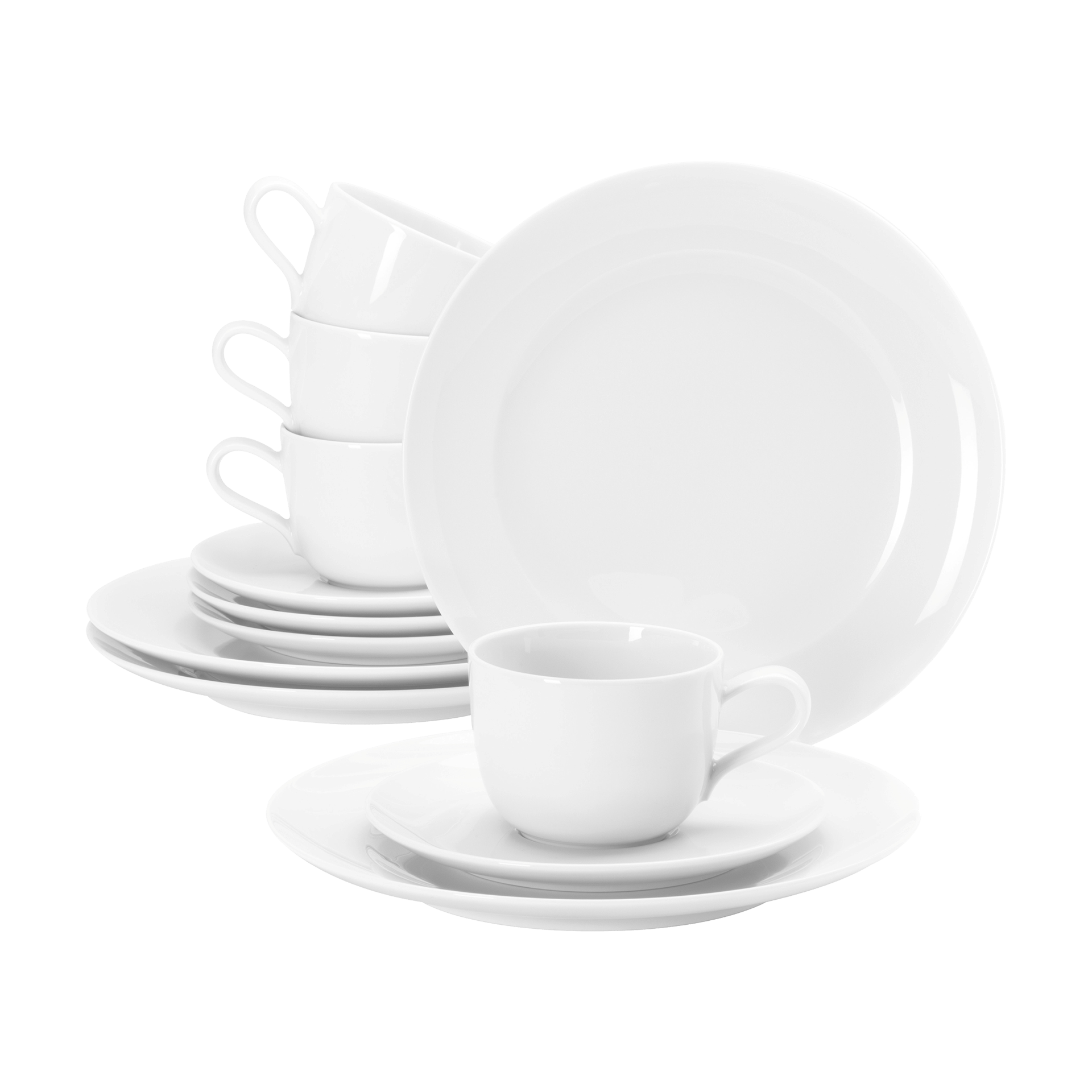 Kaffeeservice Liberty 12-teilig Weiß