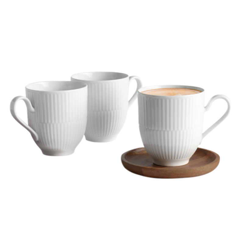 Becher Amina 3-teilig weiss Becher Amina 3-teilig weiss