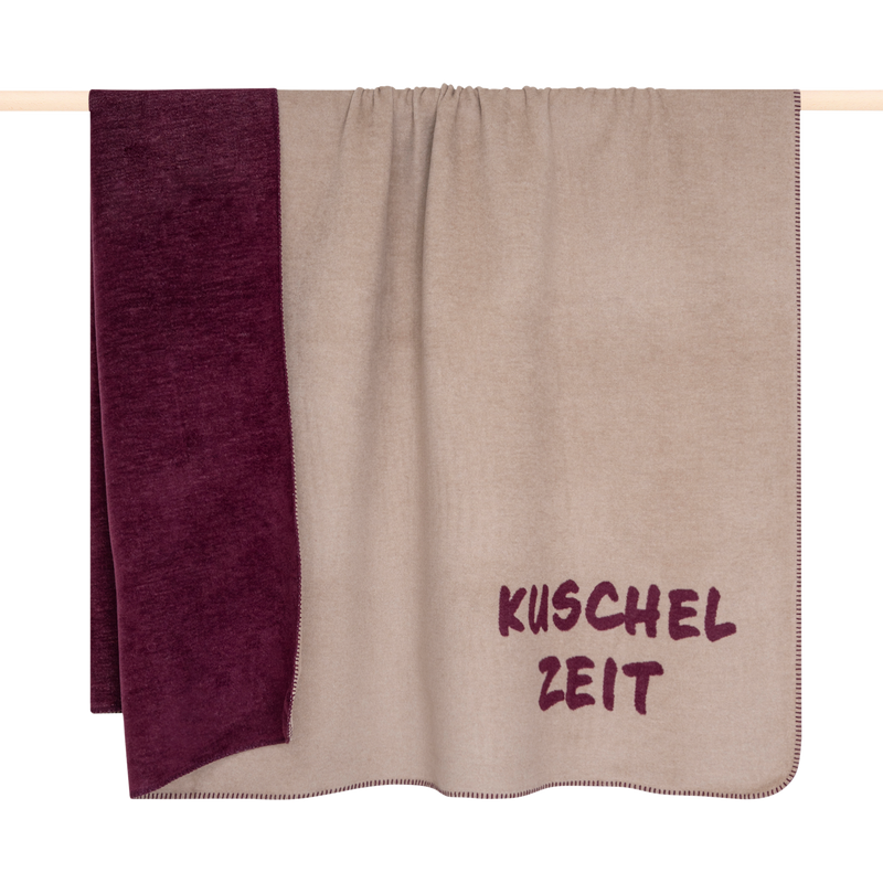 Decke Cozy Up Taupe-Burgundy 150x200cm Decke Cozy Up Taupe-Burgundy 150x200cm