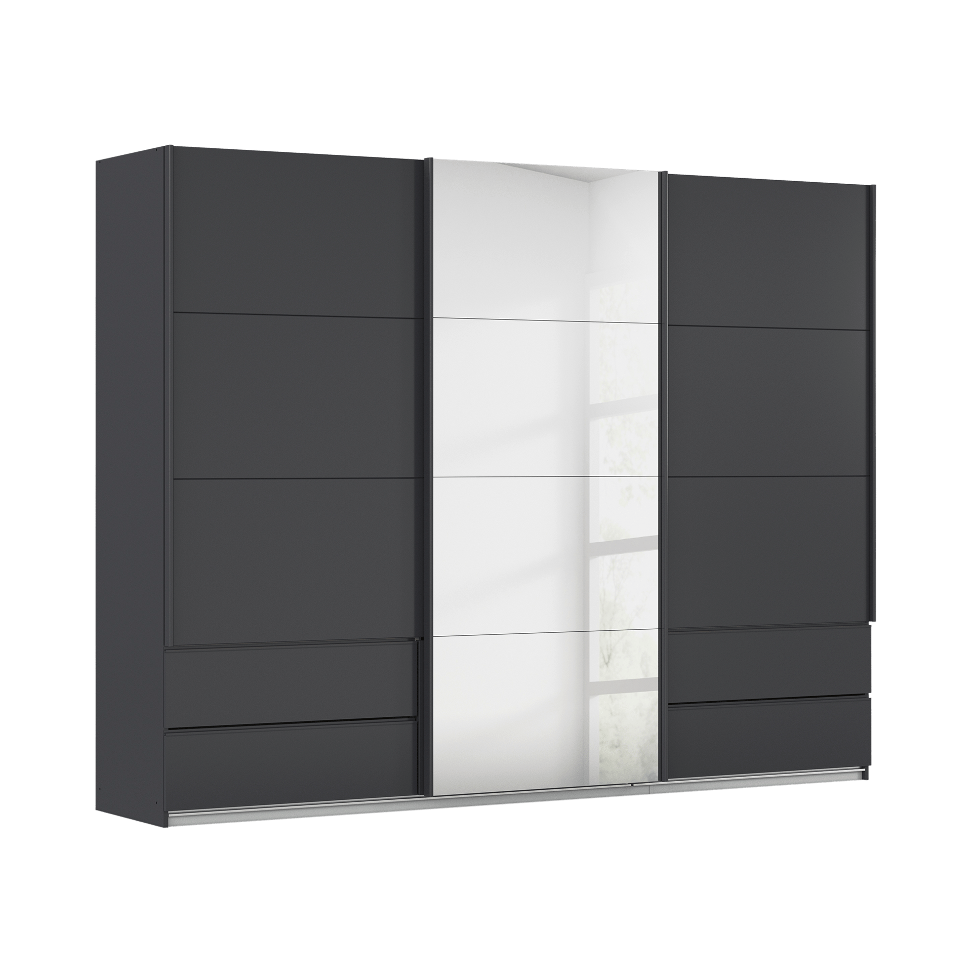 Schwebetürenschrank Elsa Grau 62*271*210