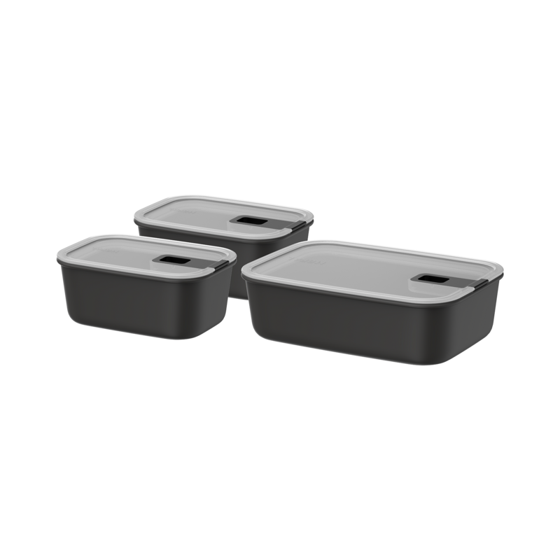 Mepal Frischhaltedosen-Set Easyclip Nordic Black Mepal Frischhaltedosen-Set Easyclip Nordic Black