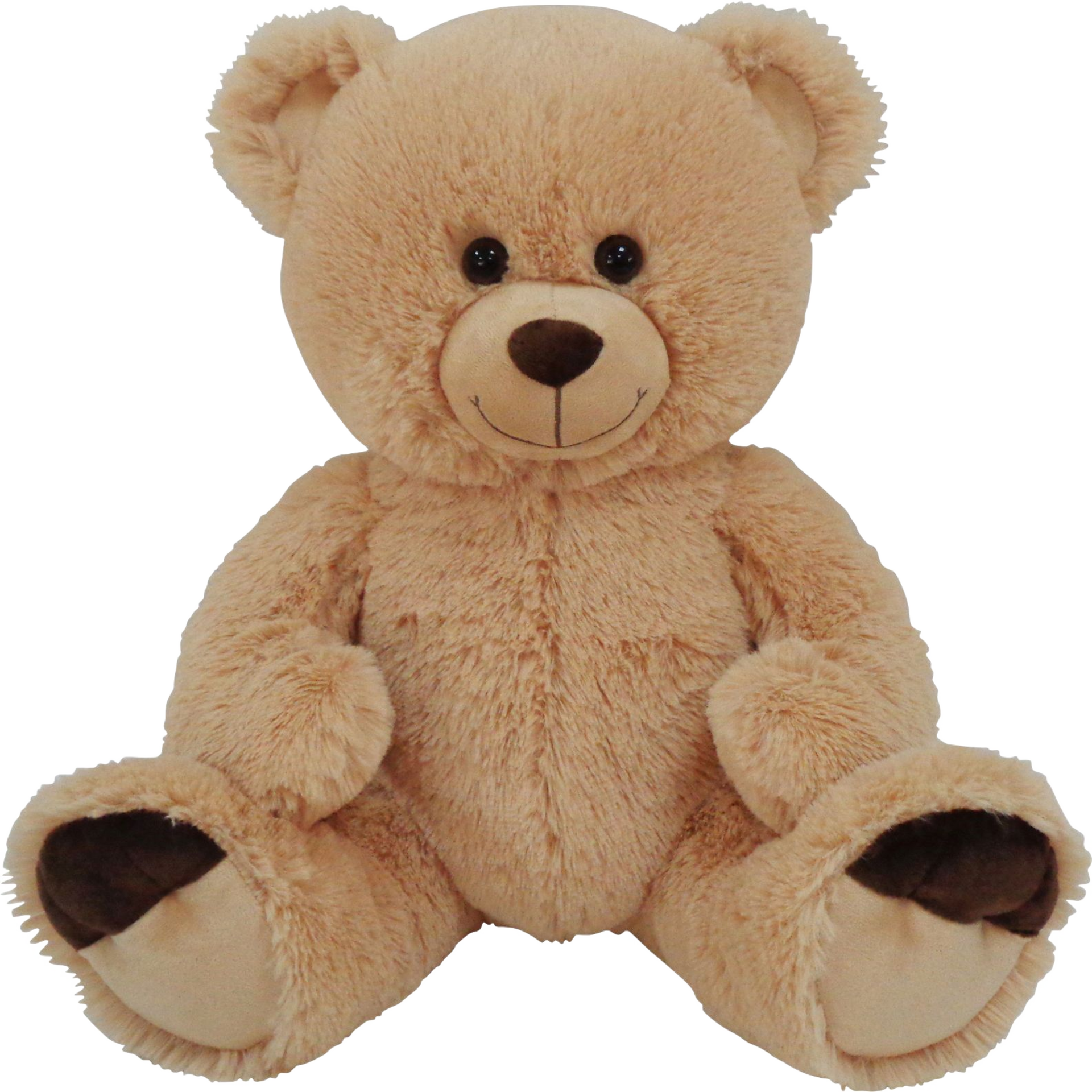 Teddybär AM Plüsch sitzend, ca. 50cm braun beige