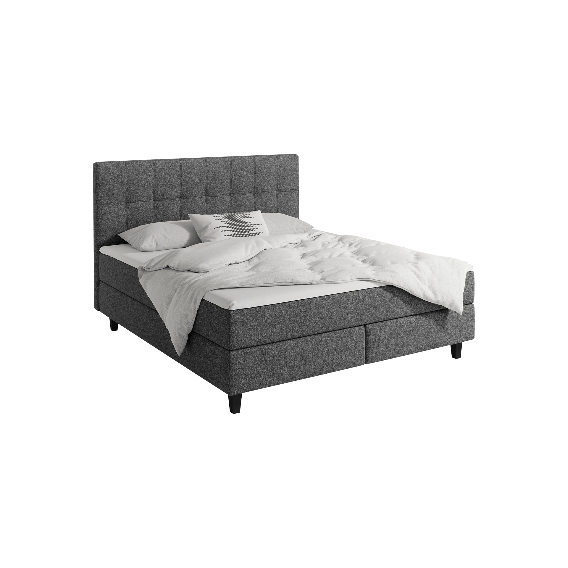 Francesca Garibaldi Boxspringbett Rialto Schwarz 180x200 cm Francesca Garibaldi Boxspringbett Rialto Schwarz 180x200 cm