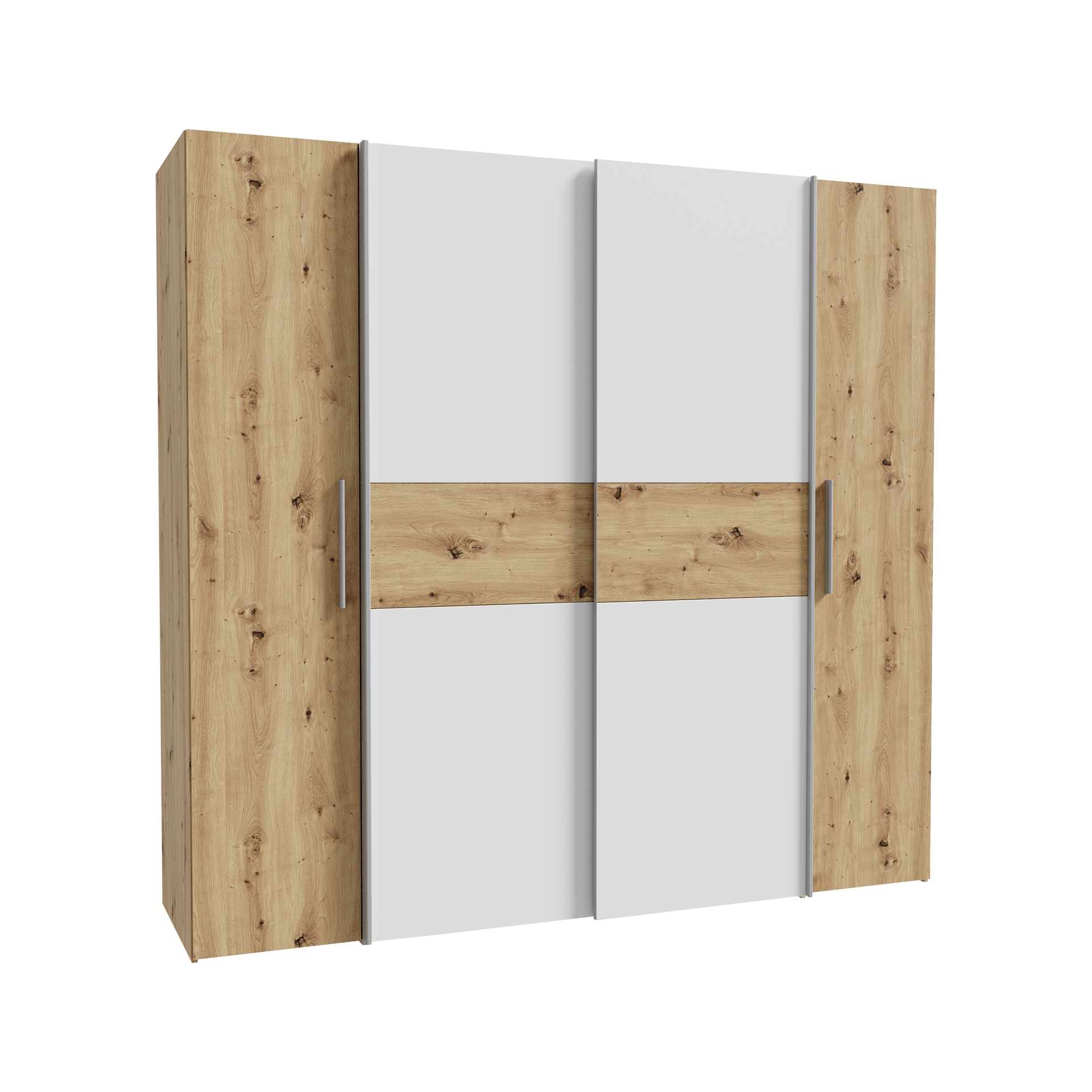 Drehtürenschrank Kaktus 4-türig Eichefarben 61.6*200*190.5