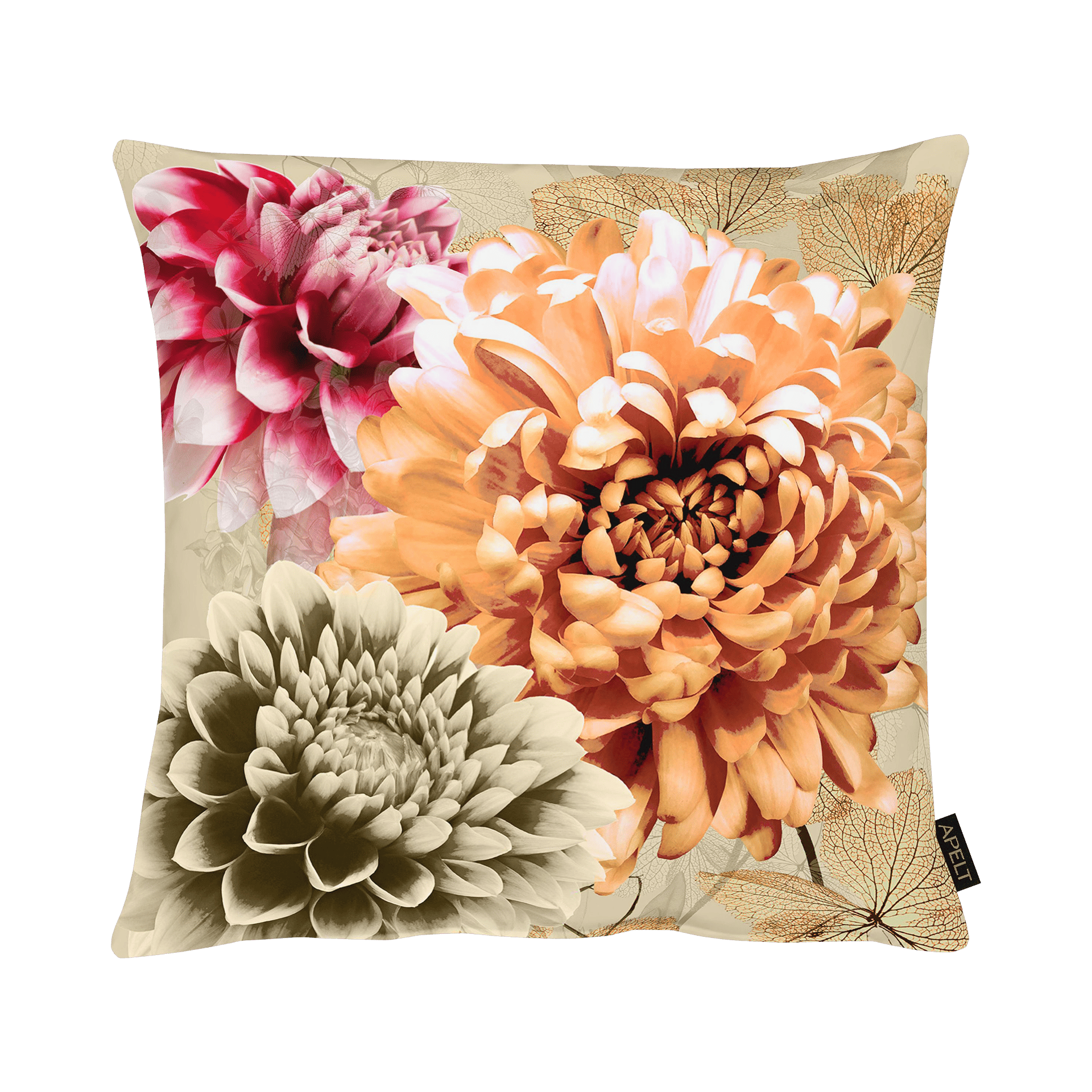 Kissen Dahlia Orange 45x45cm