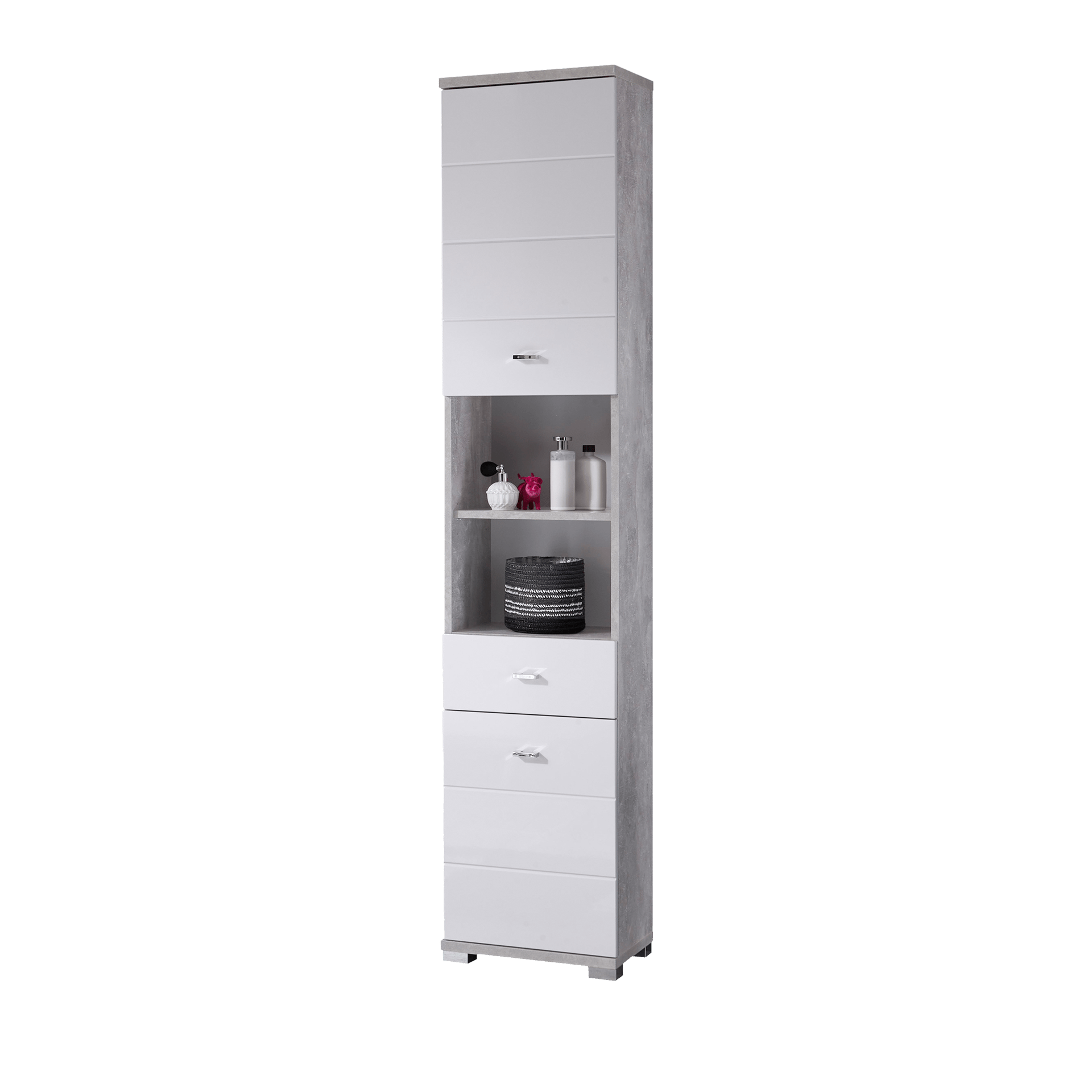 Badschrank Polly Weiß 38*30*190