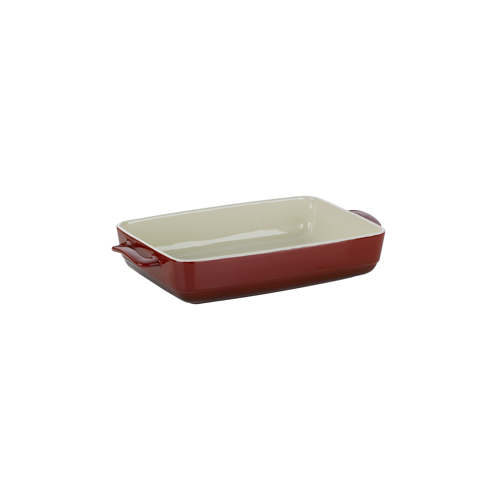 Auflaufform Malin Rot-Beige