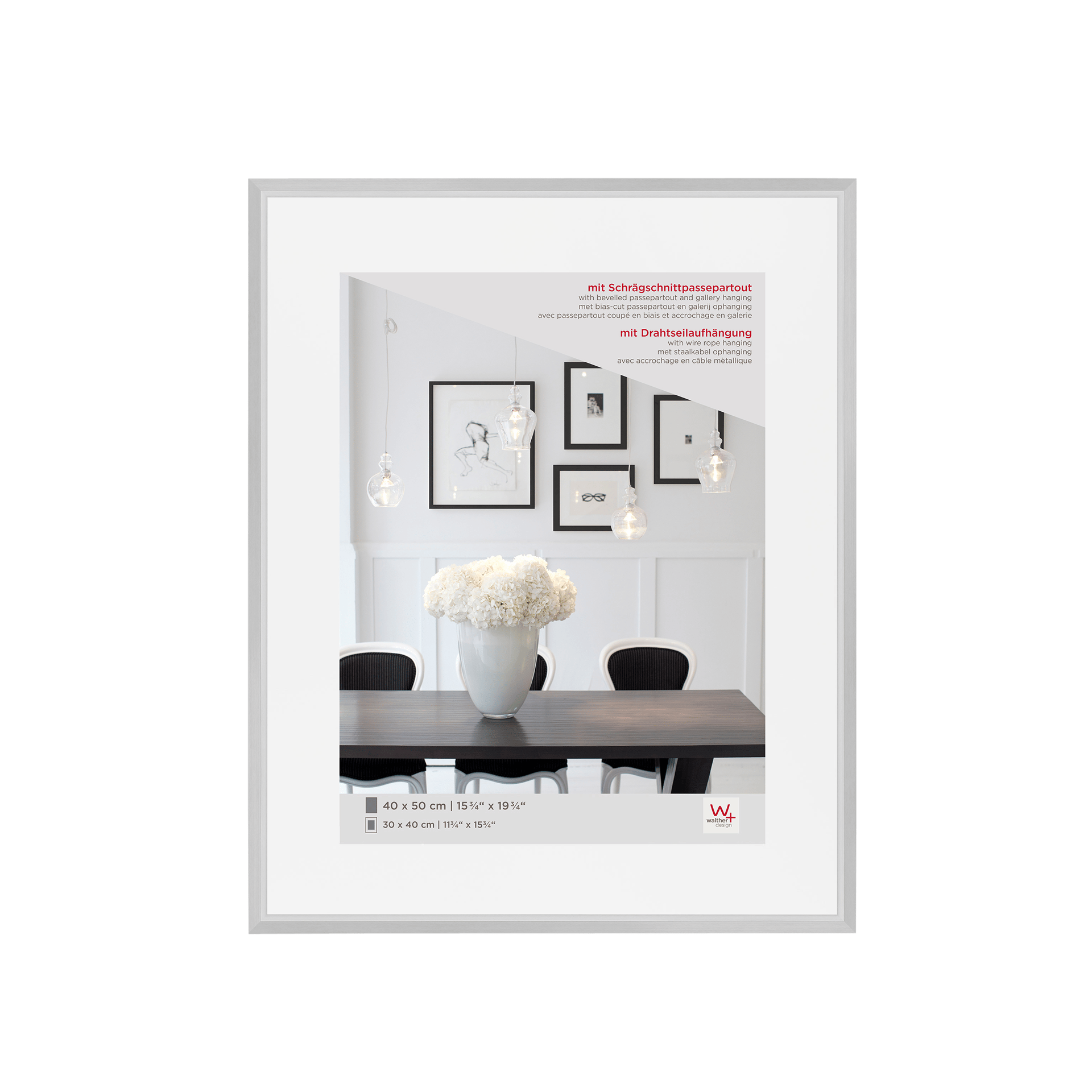 Bilderrahmen Steel Style silber