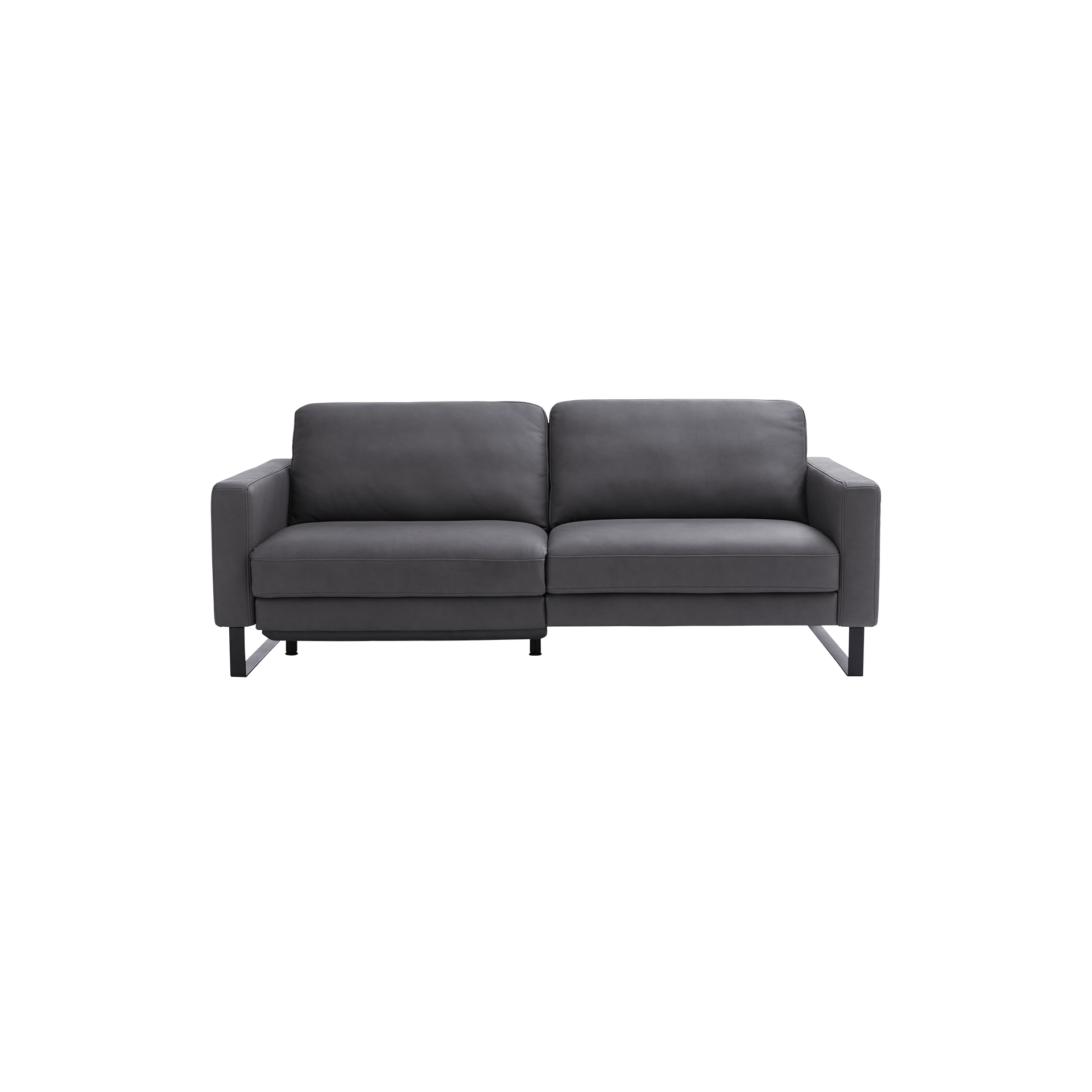 Contur Bigsofa Enna elektrisch verstellbar Leder Grau