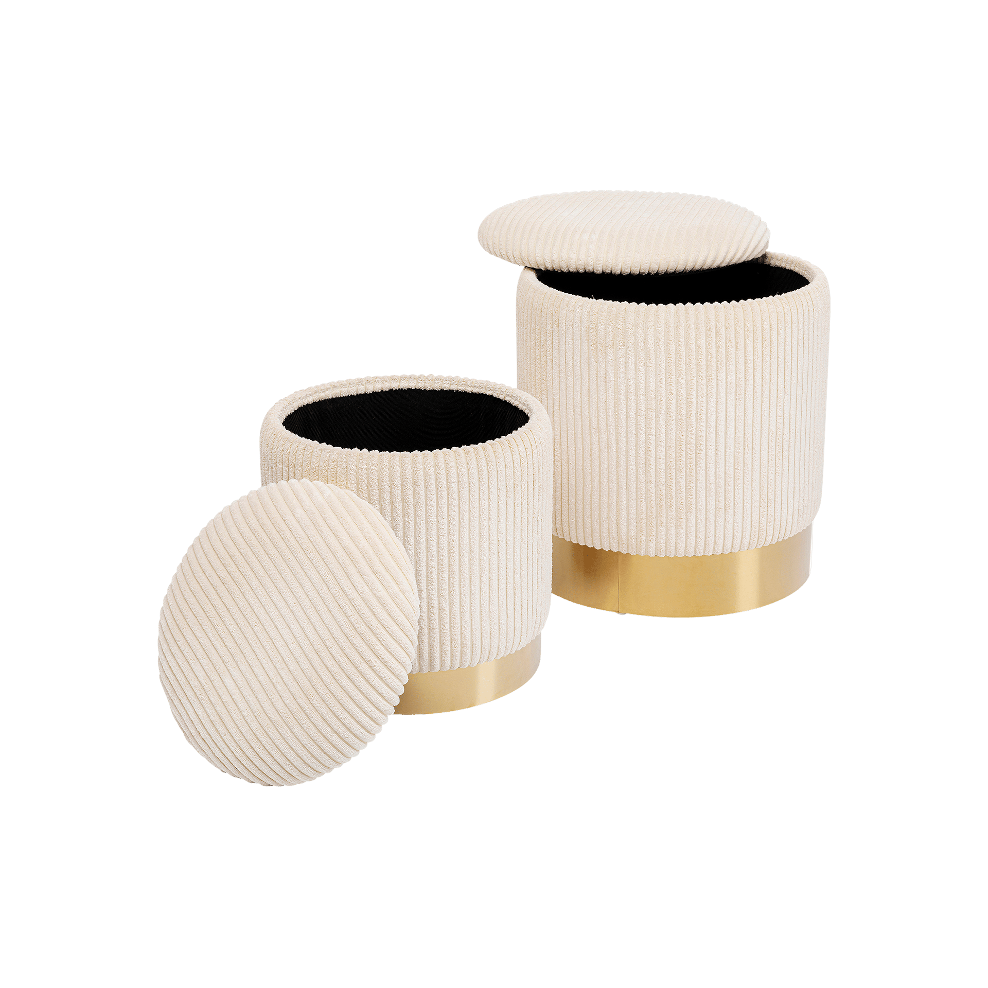 Kare Hocker Plush Beige