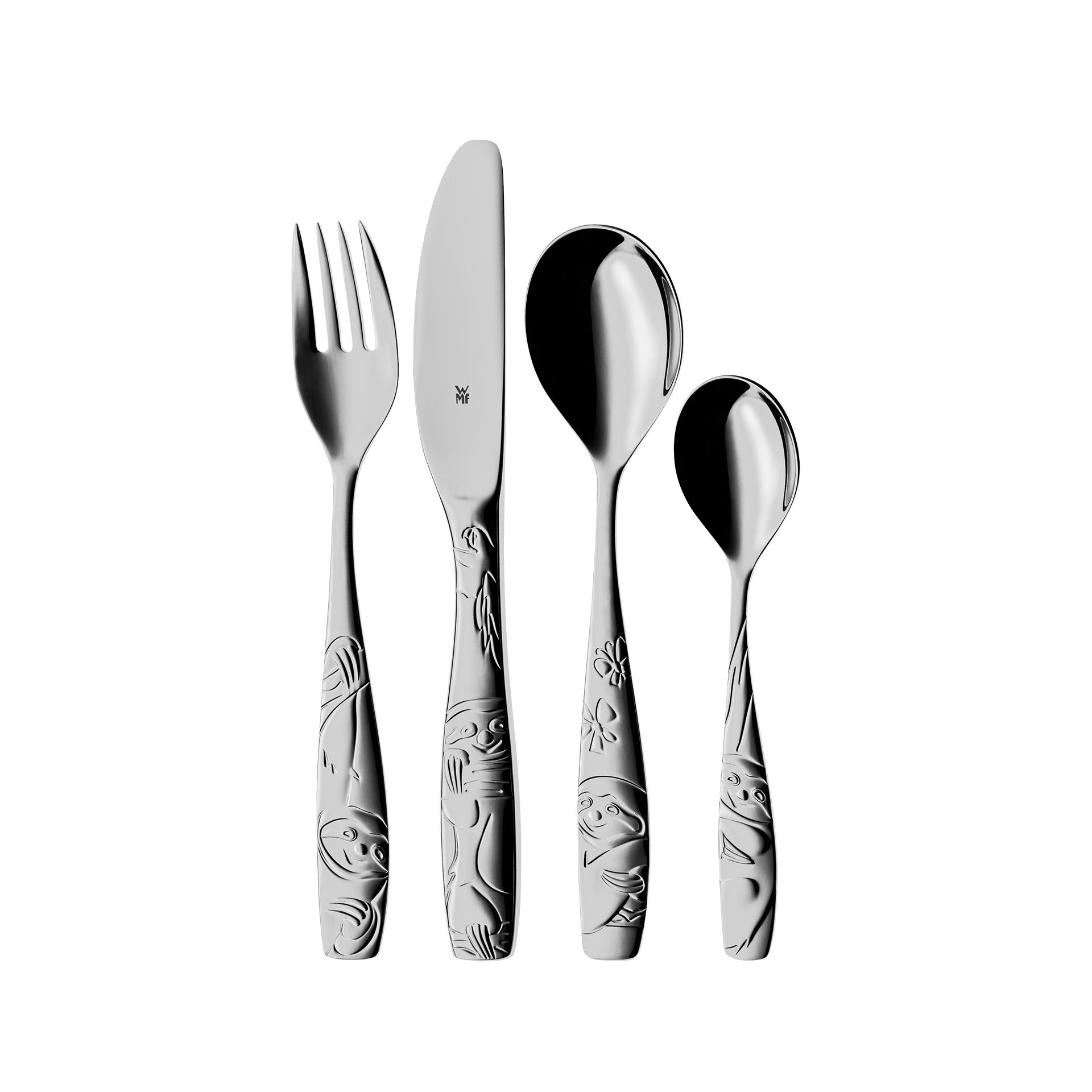 WMF Kinderbesteck Faultier 4-teilig
