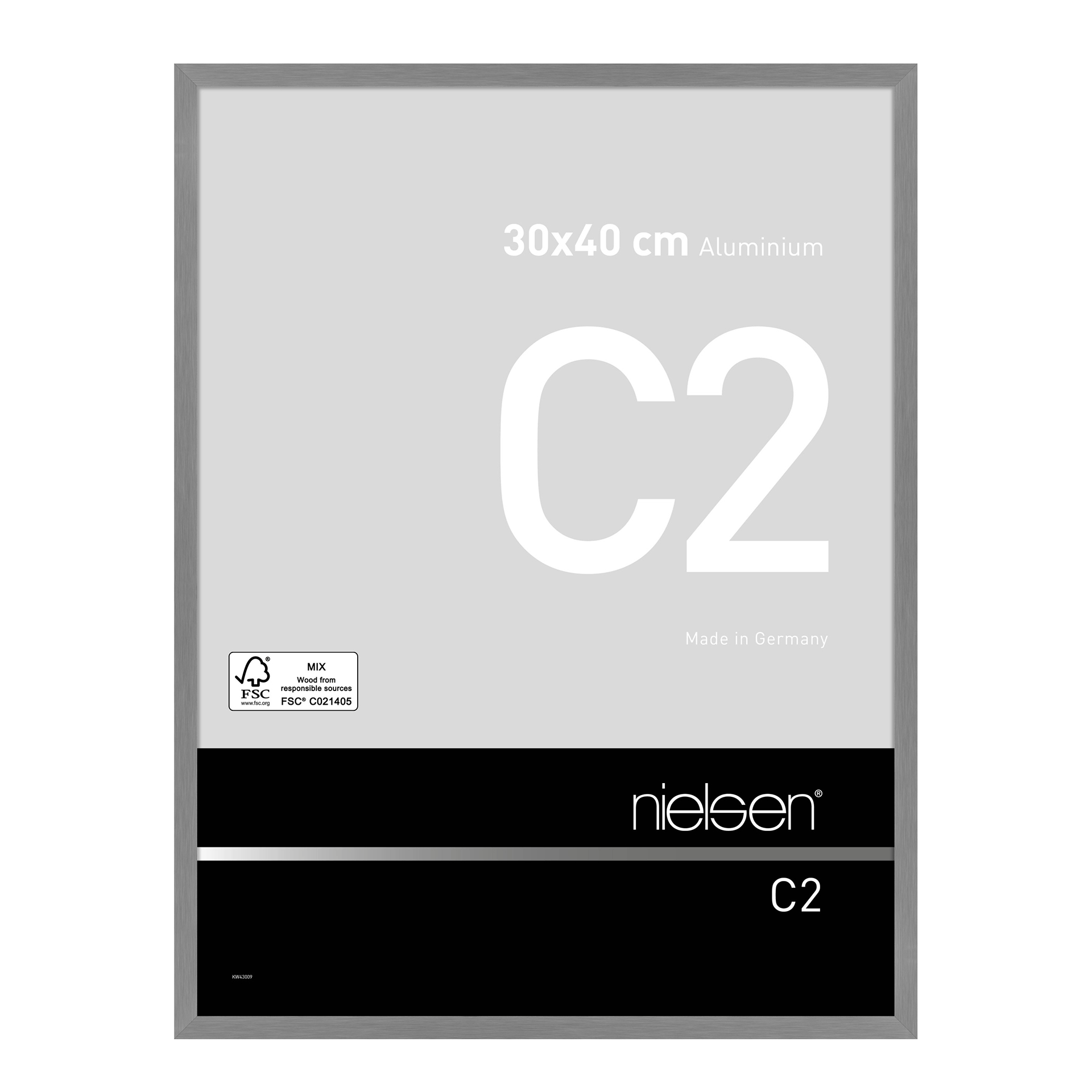 Bilderrahmen C2 Grau Stucktur matt