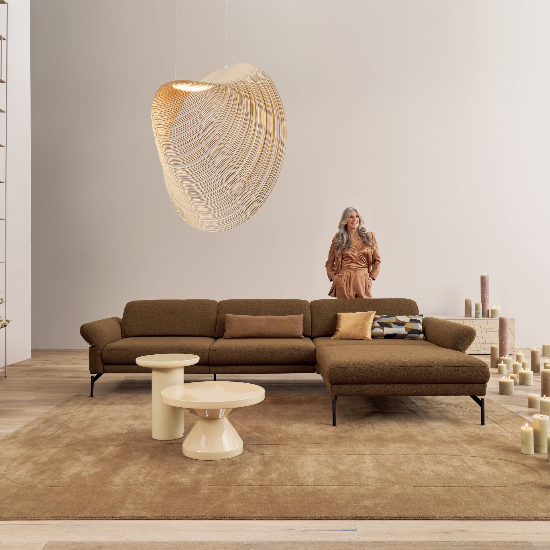 Himolla Ecksofa 1462 Braun