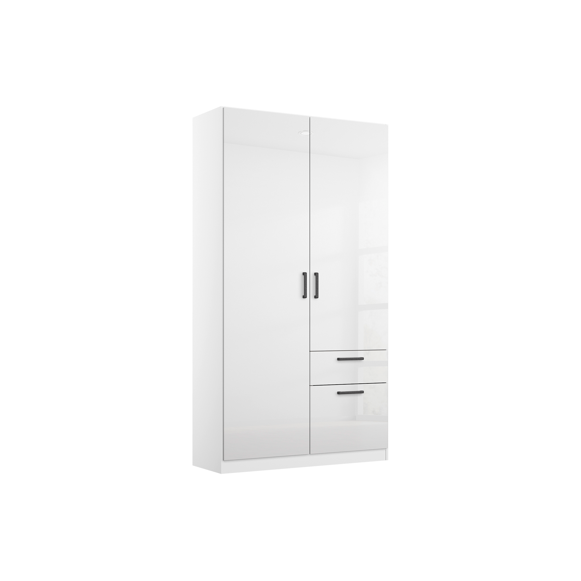 Drehtürenschrank Multiform 2-türig Weiß 54*91*197 Drehtürenschrank Multiform 2-türig Weiß 54*91*197