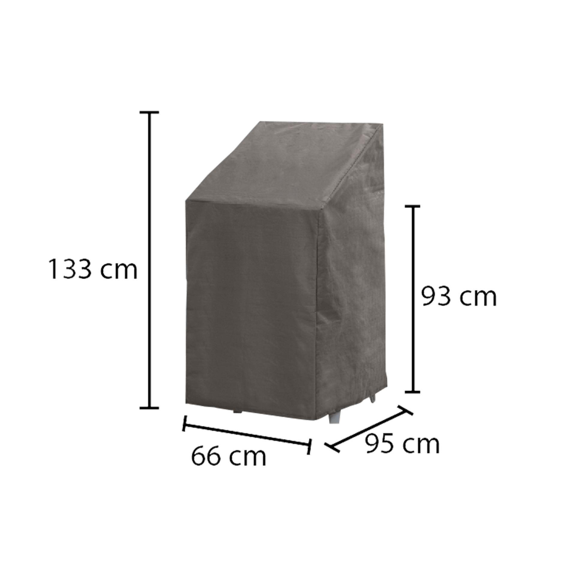 Premium Schutzhülle für Stapelstühle rechteckig 66*95*133 Premium Schutzhülle für Stapelstühle rechteckig 66*95*133
