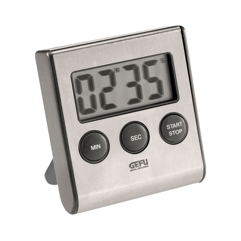 Gefu Timer Contare Schwarz-Silber