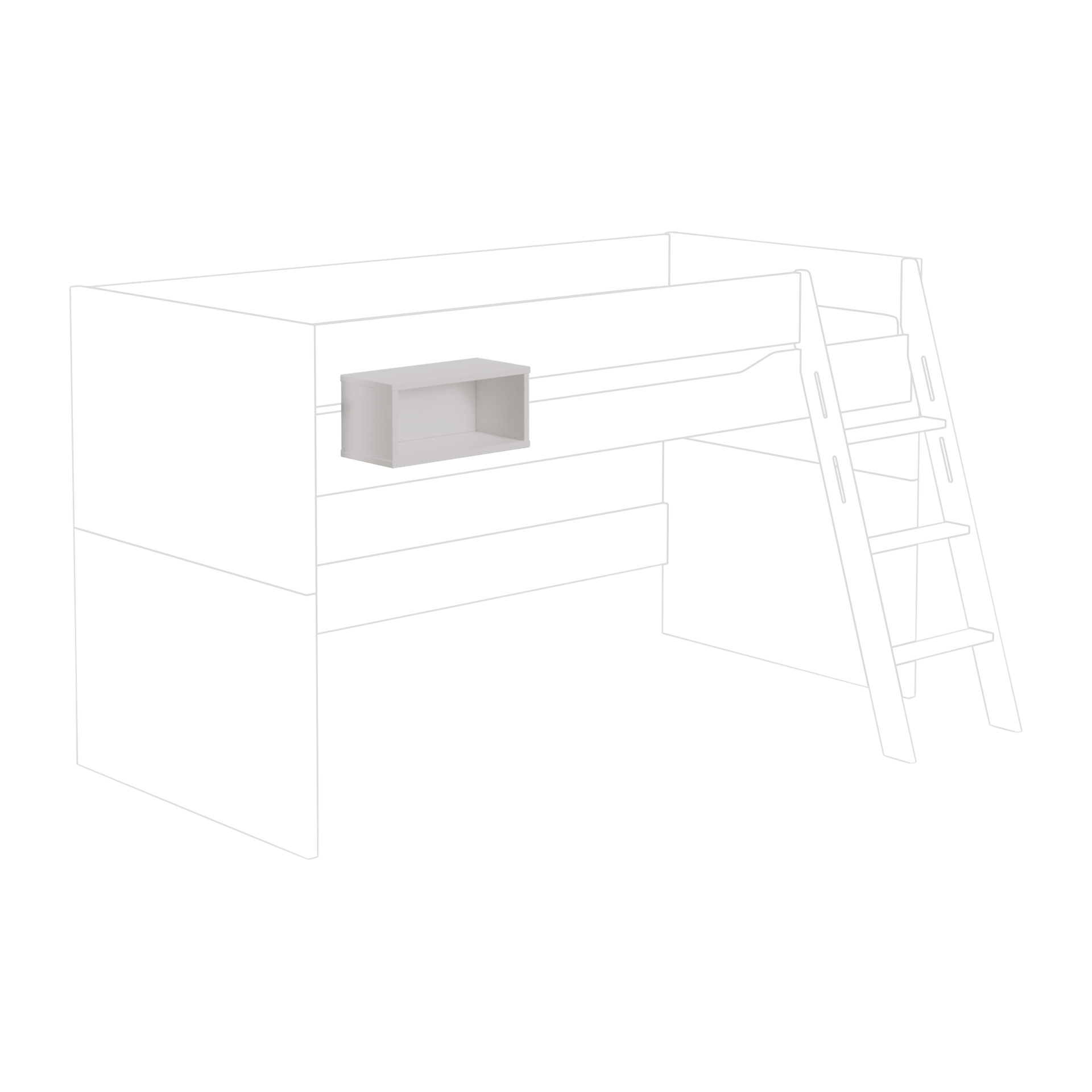 Paidi Box Tiny House Korpus Kieselgrau