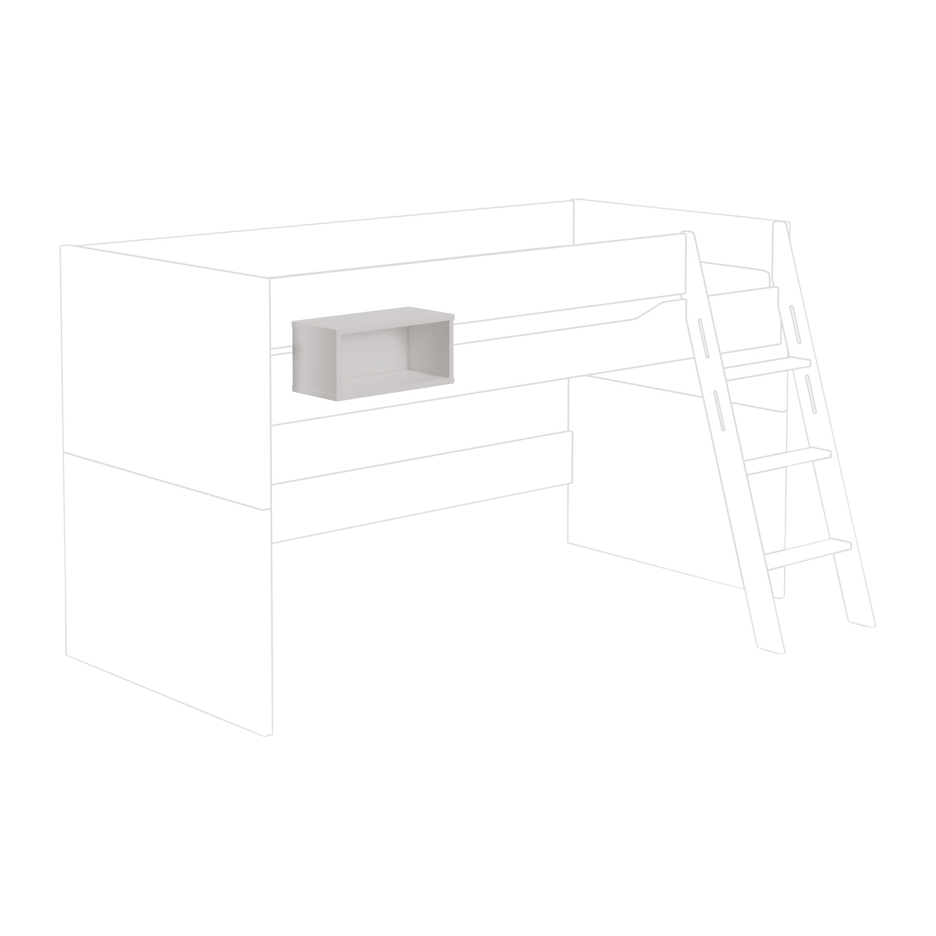 Paidi Box Tiny House Korpus Kieselgrau