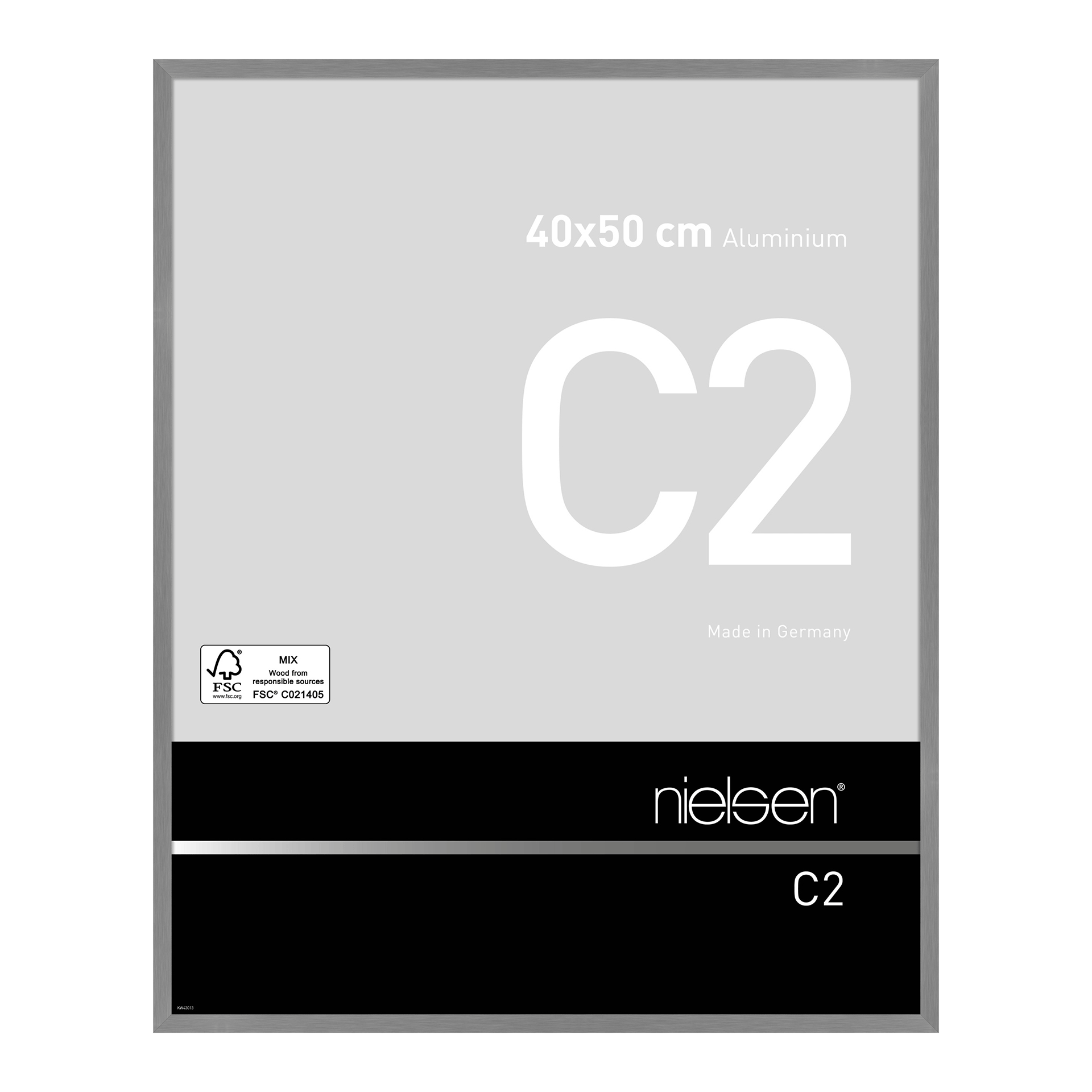 Bilderrahmen C2 Grau Stucktur matt