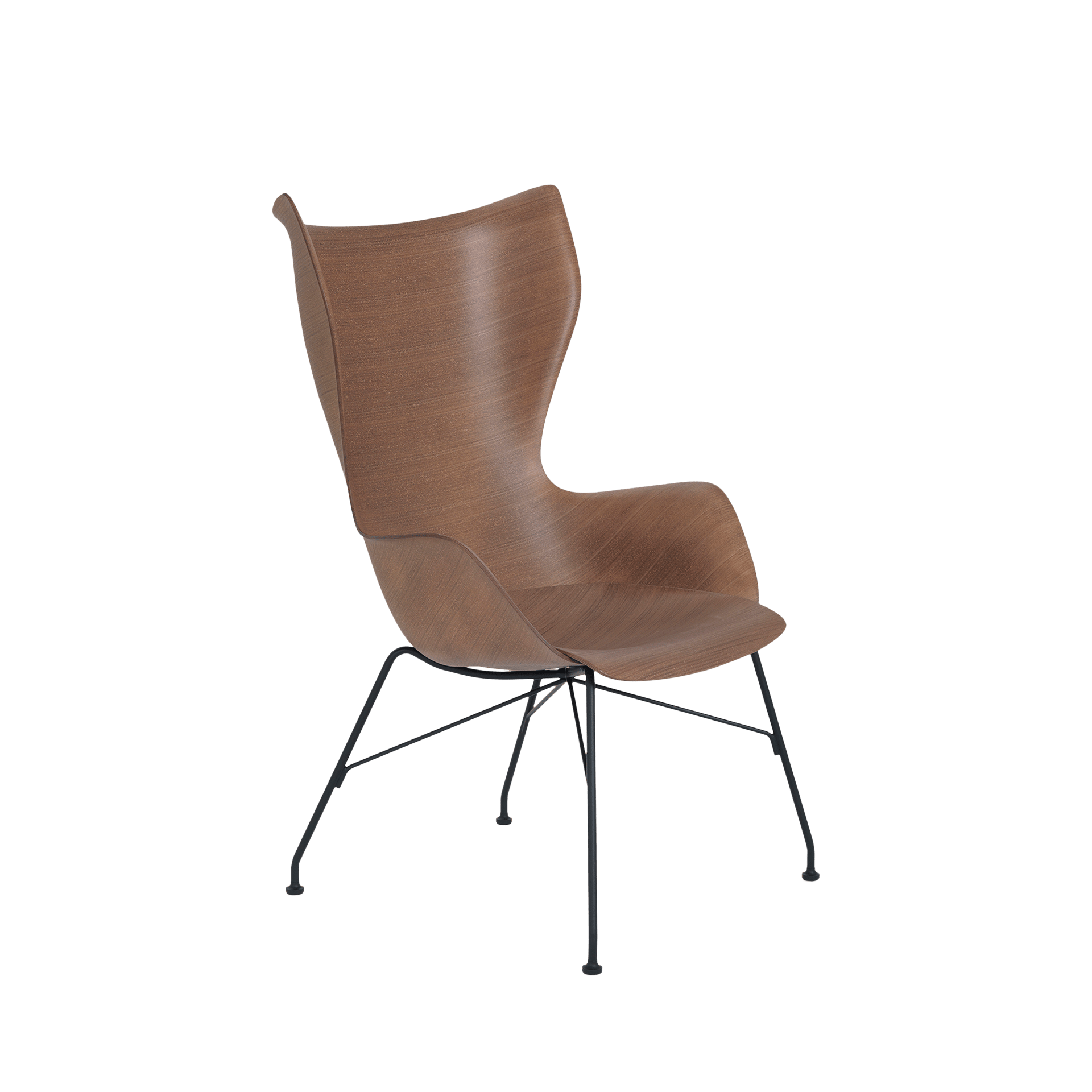 Kartell® Sessel K/Wood Braun Kartell® Sessel K/Wood Braun