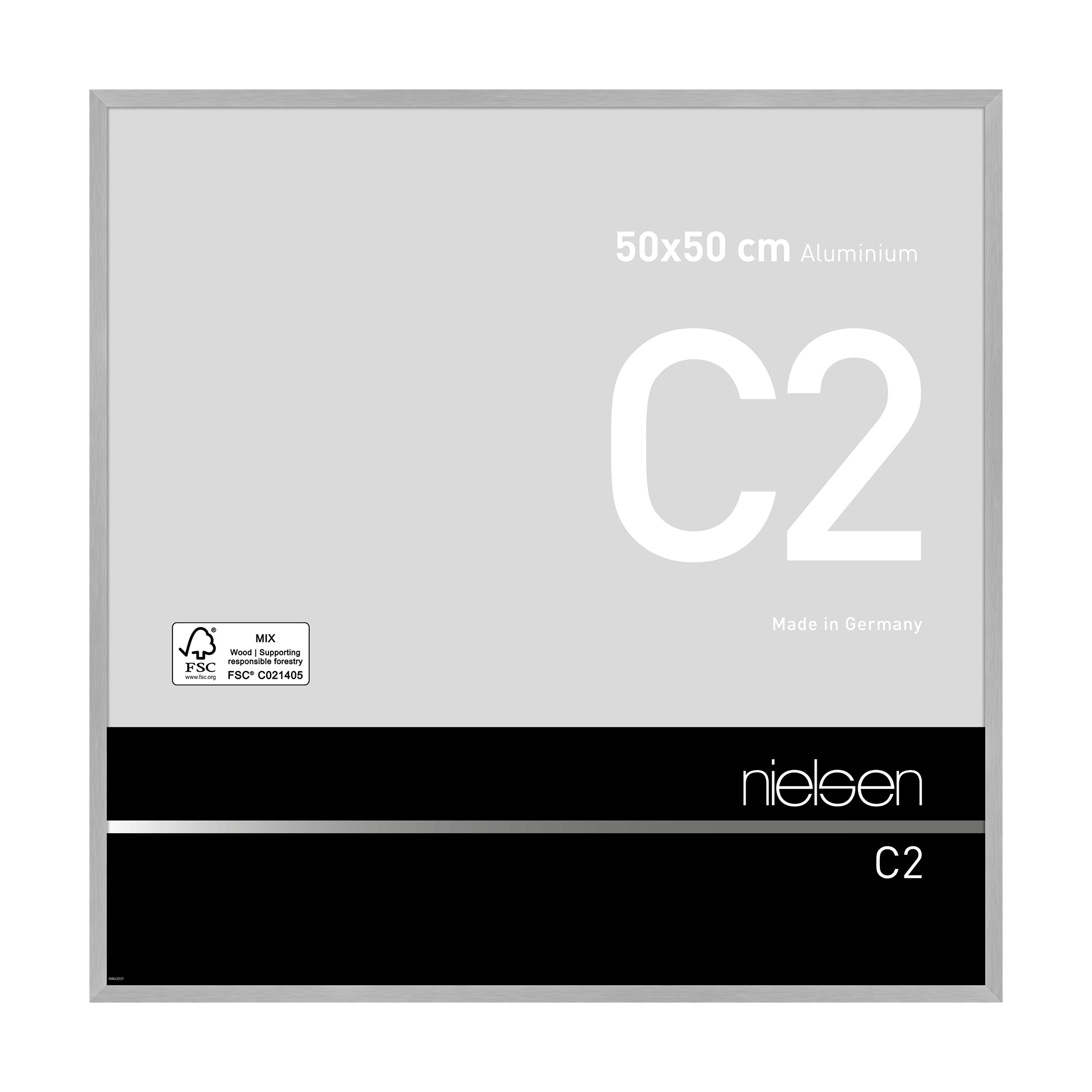 Bilderrahmen C2 Struktur silber matt
