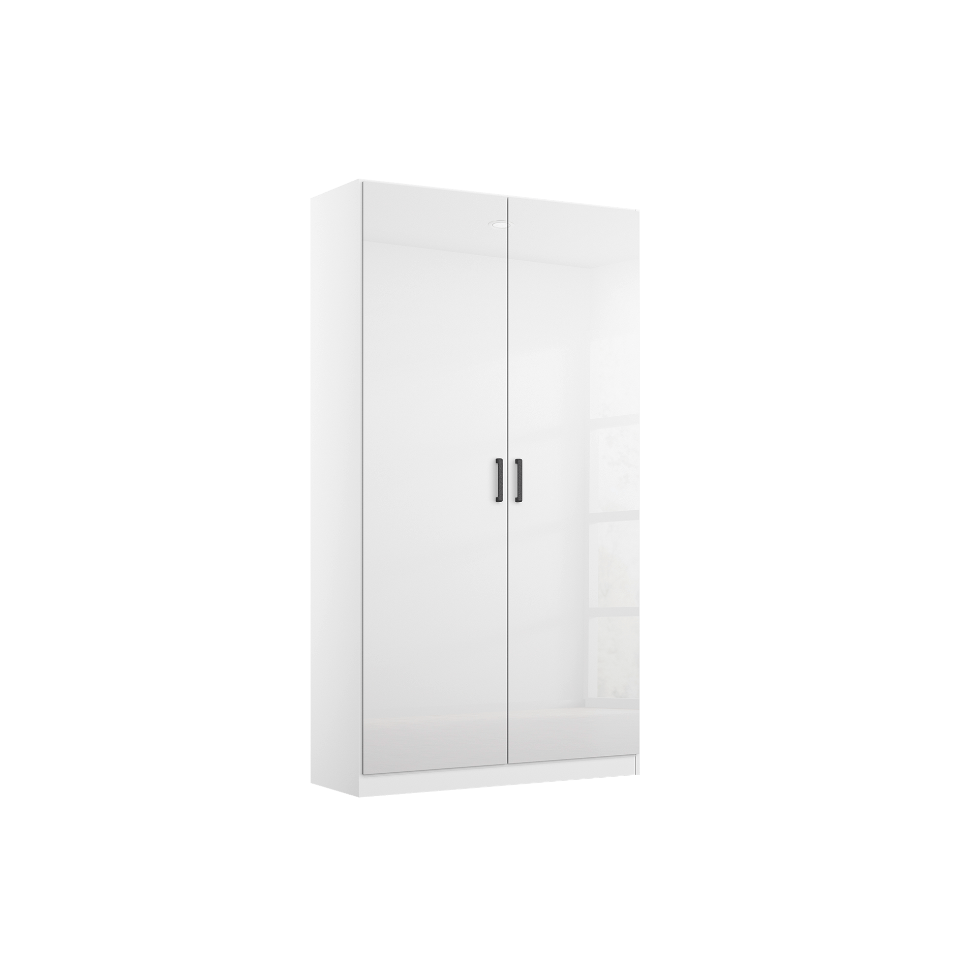 Drehtürenschrank Multiform 2-türig Weiß 54*91*197 Drehtürenschrank Multiform 2-türig Weiß 54*91*197